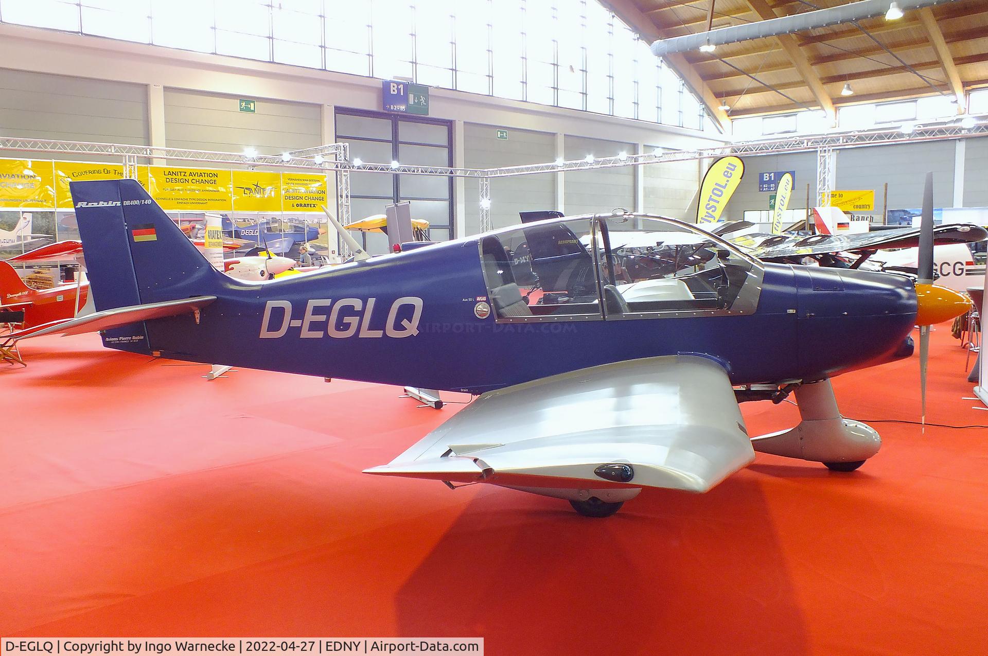D-EGLQ, 1974 Robin DR-400-140B Major Major C/N 0858, Robin DR.400-140B Major at the AERO 2022, Friedrichshafen