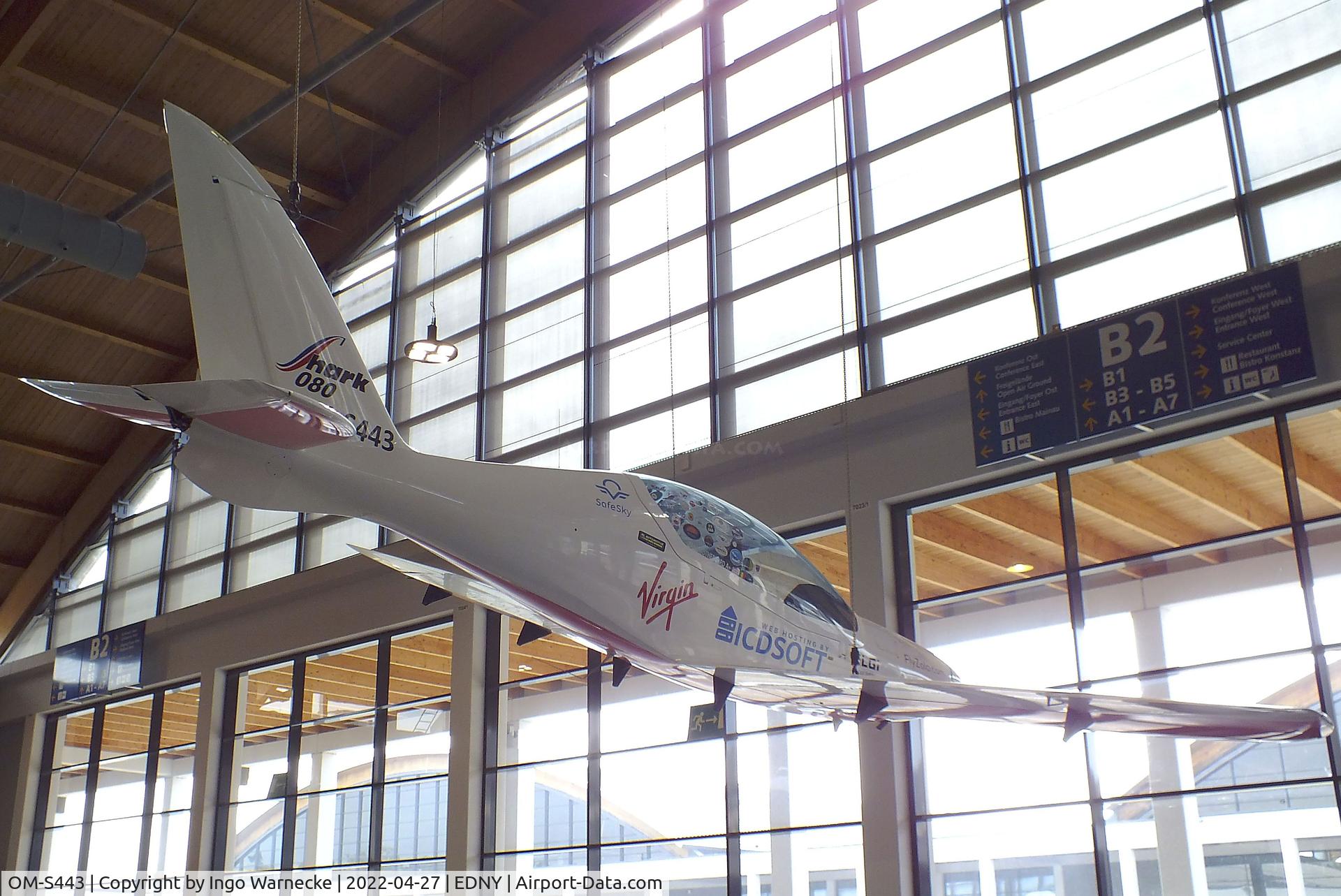 OM-S443, 2021 Shark Aero Shark UL C/N 080, Shark Aero Shark UL, in which Zara Rutherford circumnavigated the world from 18th August 2021 to 19th January 2022, at the AERO 2022, Friedrichshafen