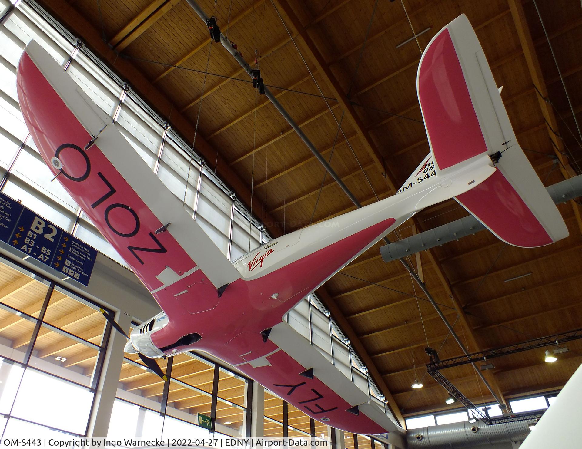 OM-S443, 2021 Shark Aero Shark UL C/N 080, Shark Aero Shark UL, in which Zara Rutherford circumnavigated the world from 18th August 2021 to 19th January 2022, at the AERO 2022, Friedrichshafen