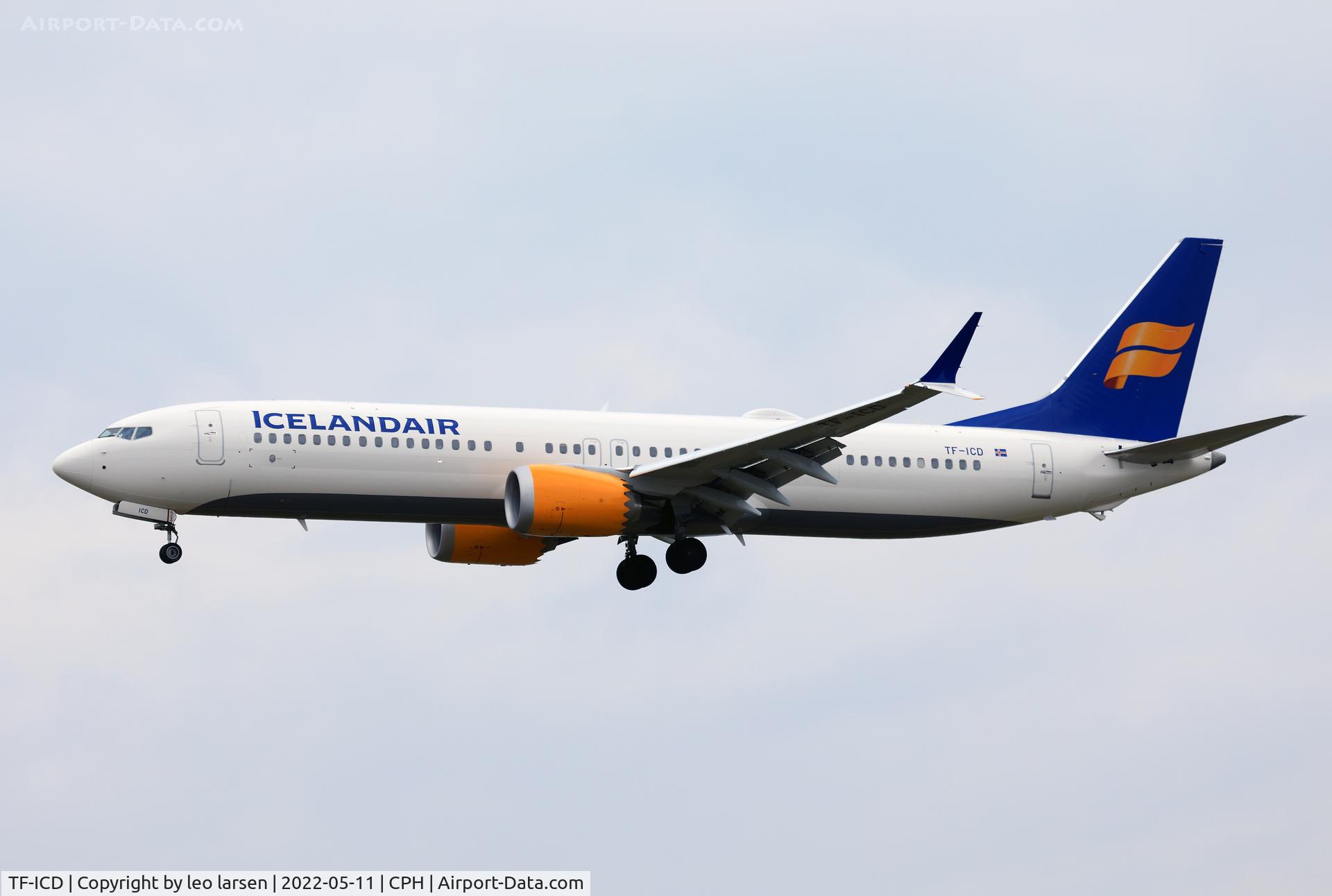 TF-ICD, 2021 Boeing 737-9 MAX C/N 44361, Copenhagen 11.5.2022
