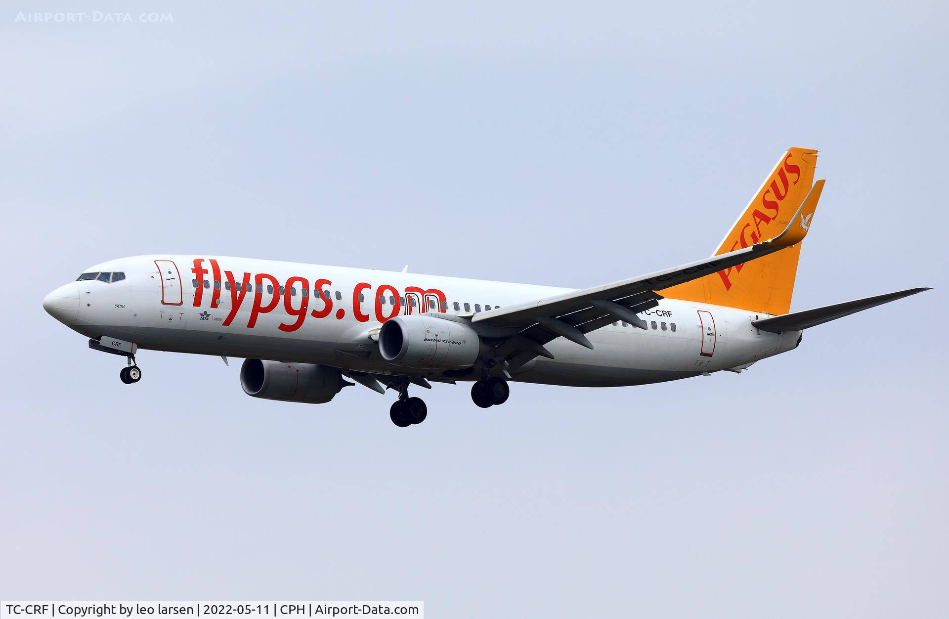 TC-CRF, 2018 Boeing 737-82R C/N 63704, Copenhagen 11.5.2022