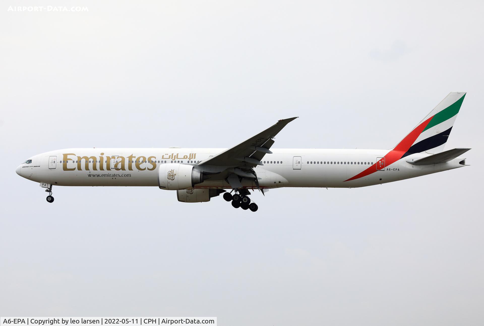 A6-EPA, 2015 Boeing 777-31H/ER C/N 42320, Copenhagen 11.5.2022
