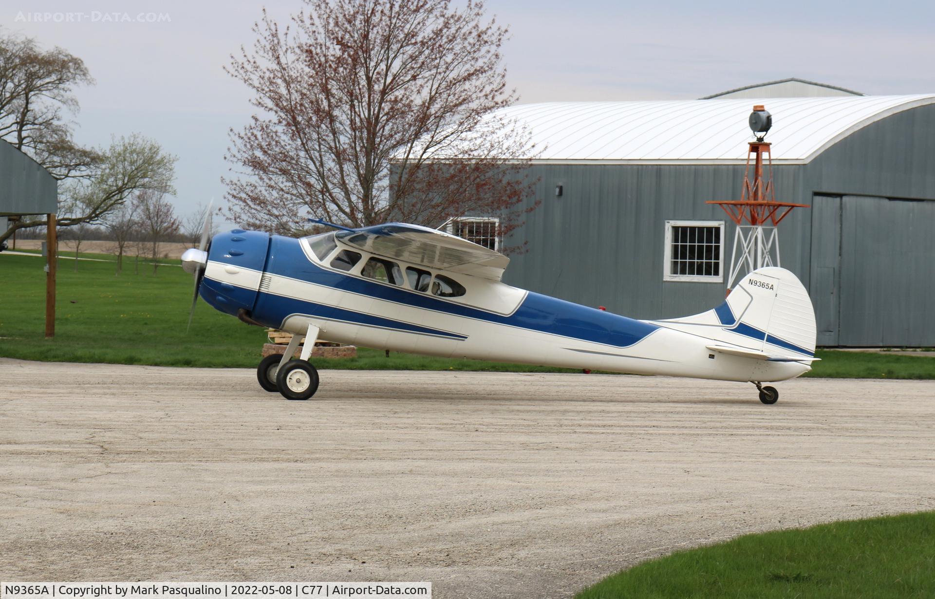 N9365A, 1949 Cessna 190 C/N 7444, Cessna 190