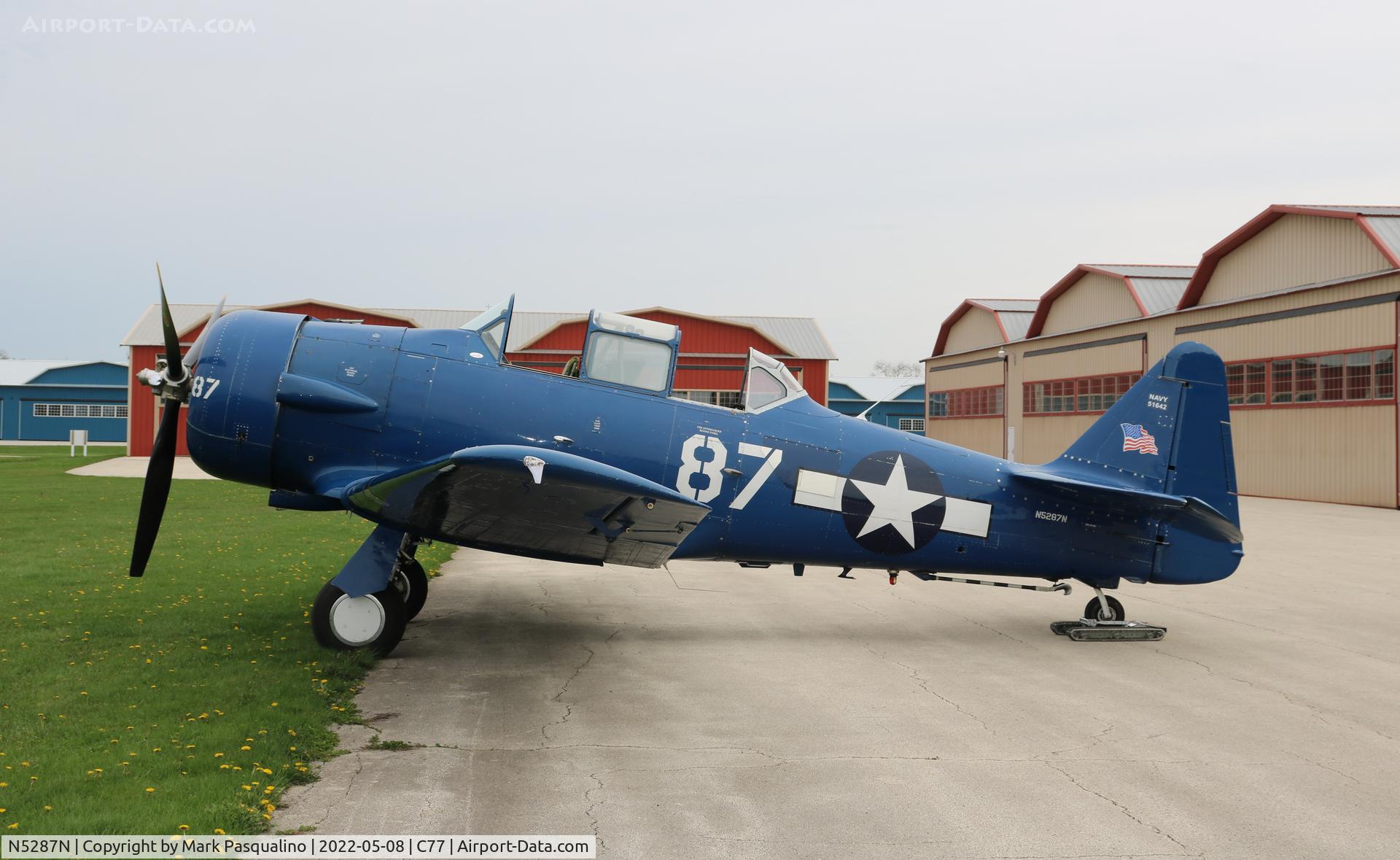 N5287N, 1942 North American SNJ-4 Texan C/N 88-9551, North American SNJ-4