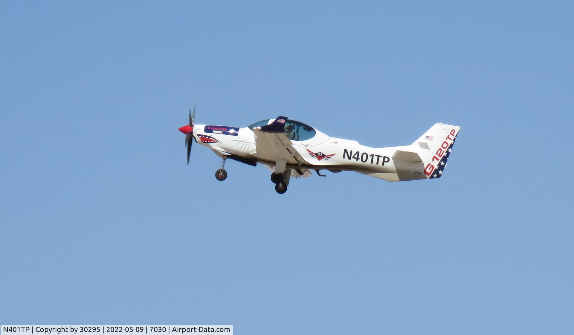 N401TP, 2018 Grob G120TP-A C/N 11102, Departing