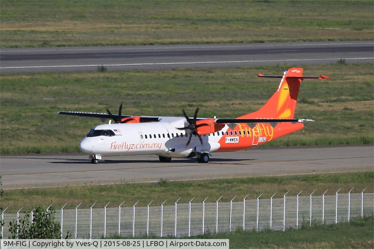 9M-FIG, 2015 ATR 72-600 C/N 1262, ATR 72-600 with provisional registration, Taxiing,, Toulouse-Blagnac airport (LFBO-TLS)