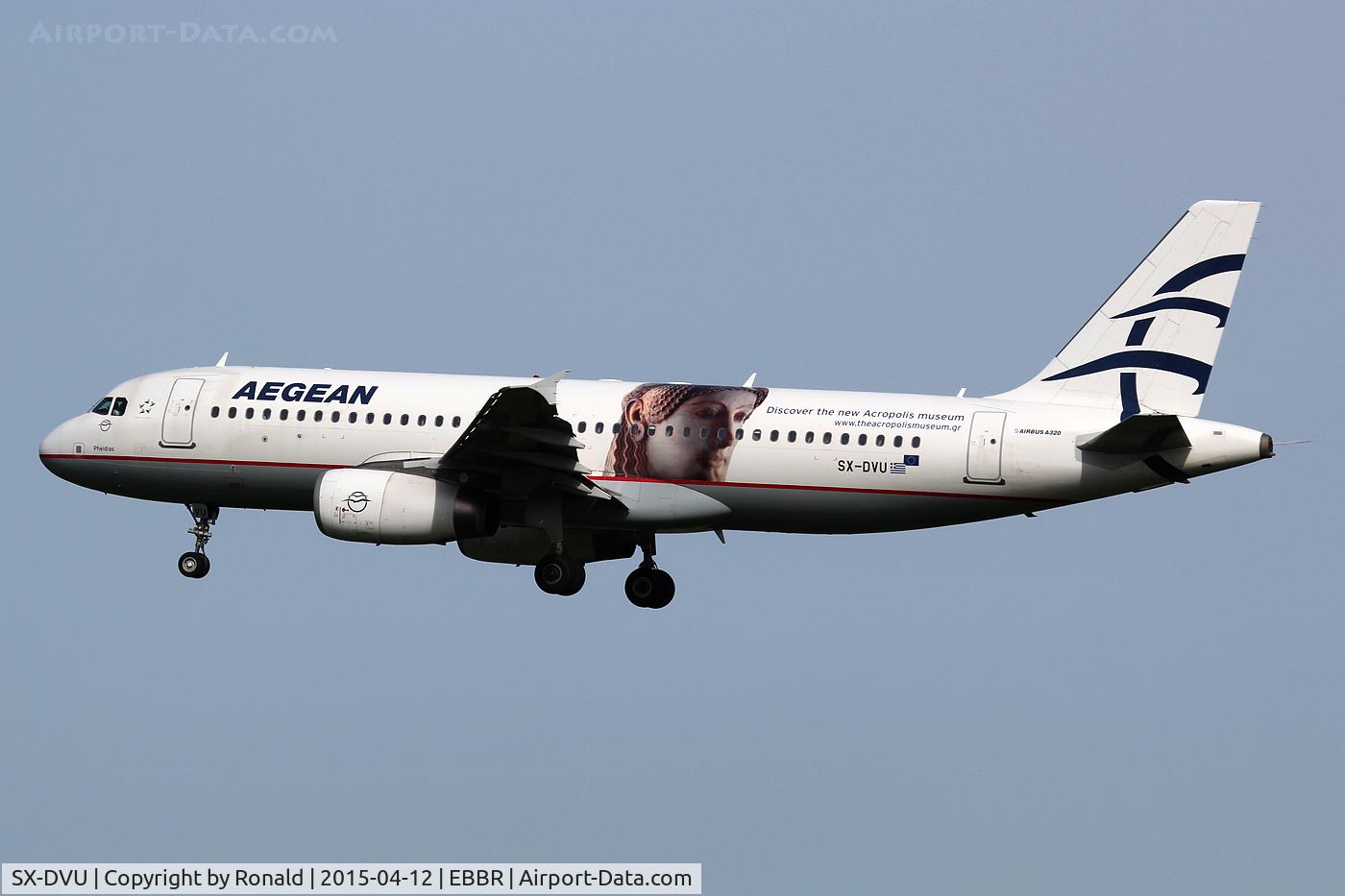 SX-DVU, 2009 Airbus A320-232 C/N 3753, at bru