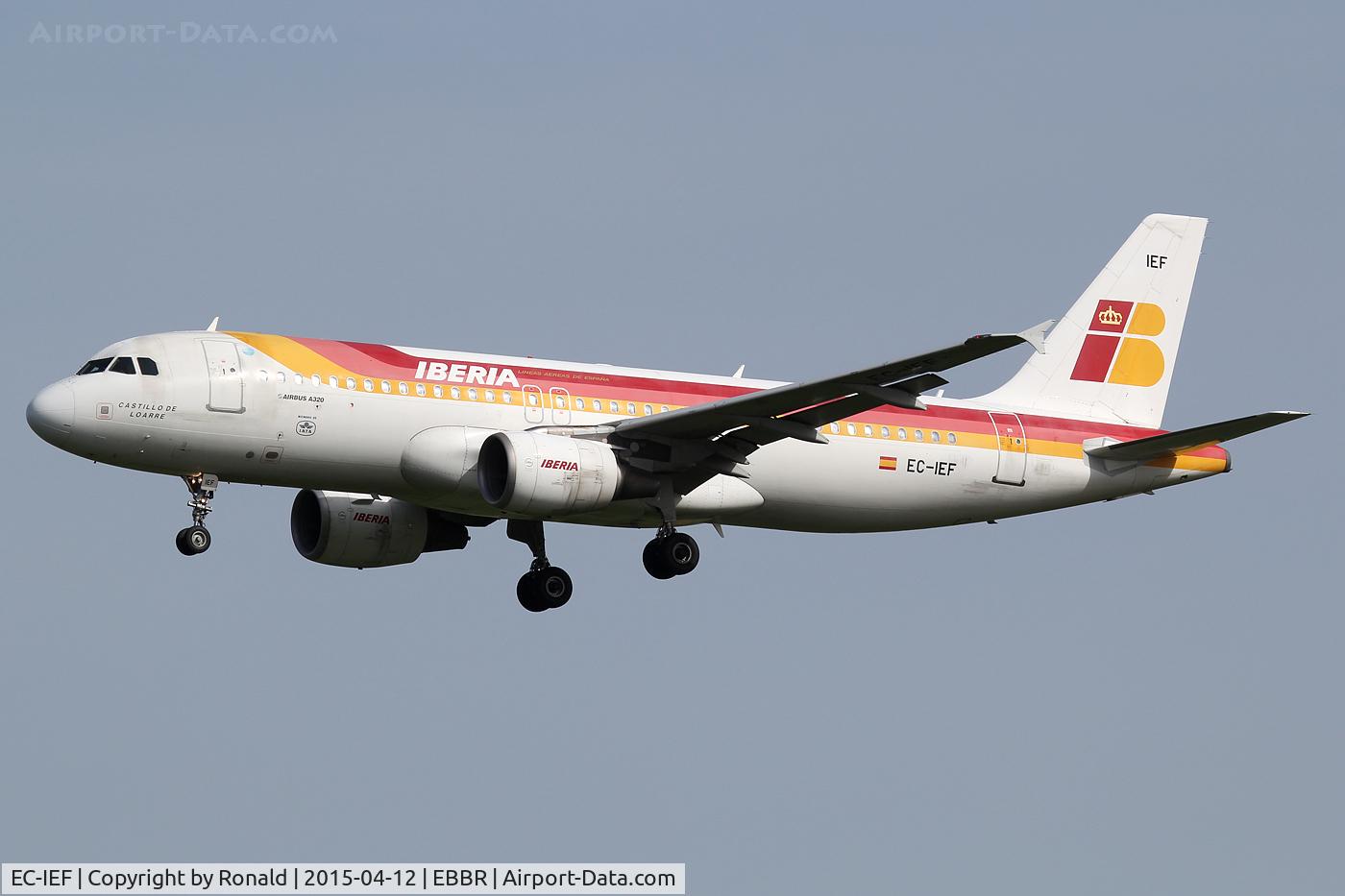 EC-IEF, 2001 Airbus A320-214 C/N 1655, at bru