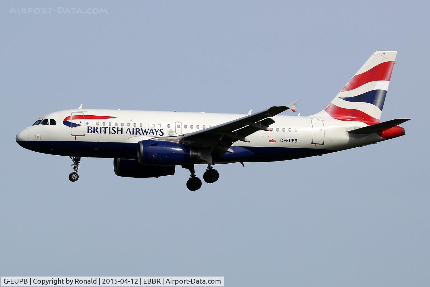 G-EUPB, 1999 Airbus A319-131 C/N 1115, at bru