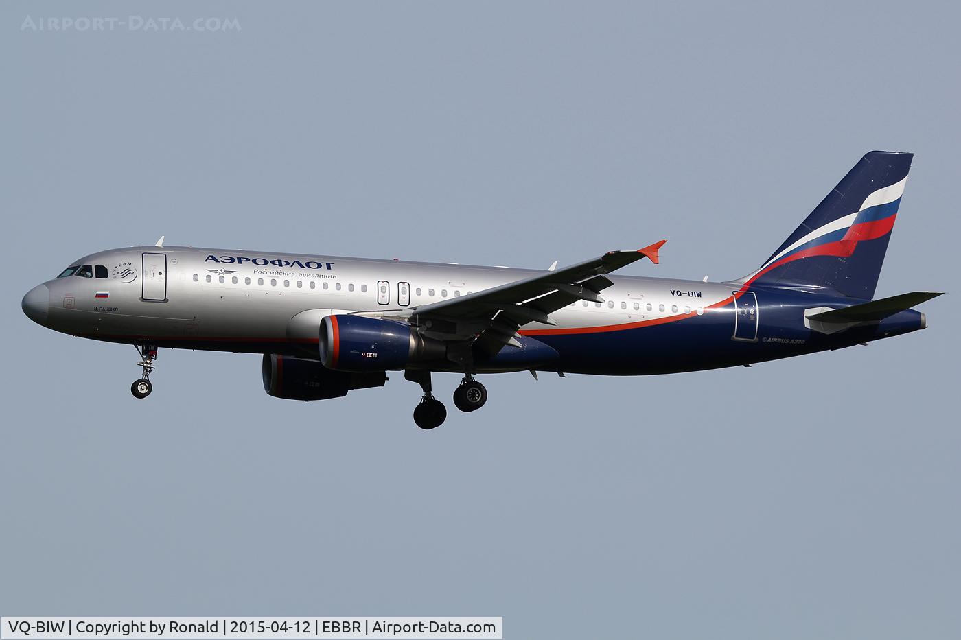 VQ-BIW, 2011 Airbus A320-214 C/N 4579, at bru