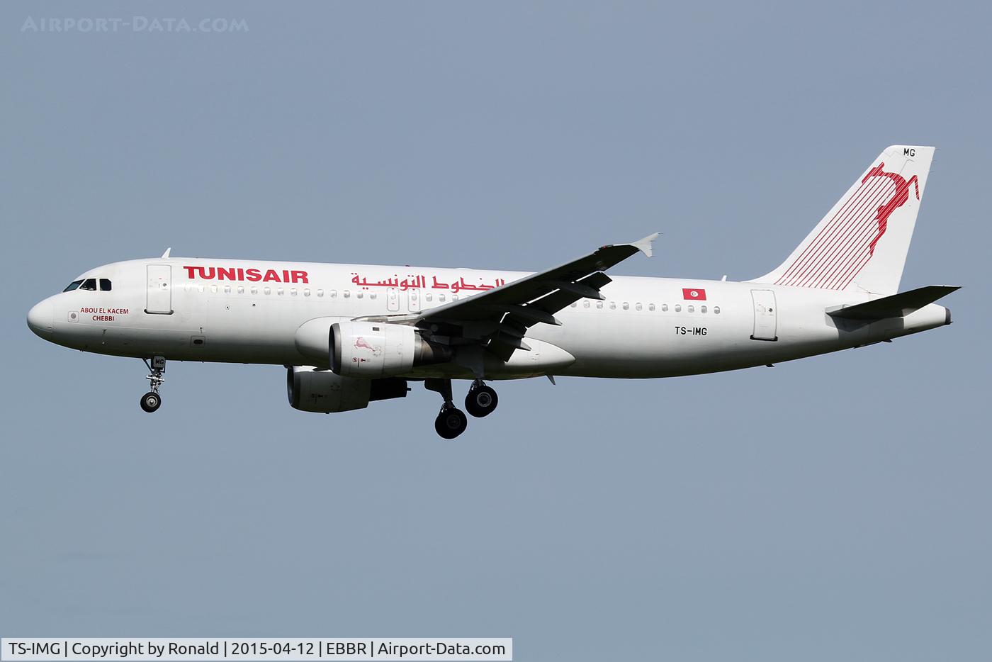 TS-IMG, 1992 Airbus A320-211 C/N 0390, at bru