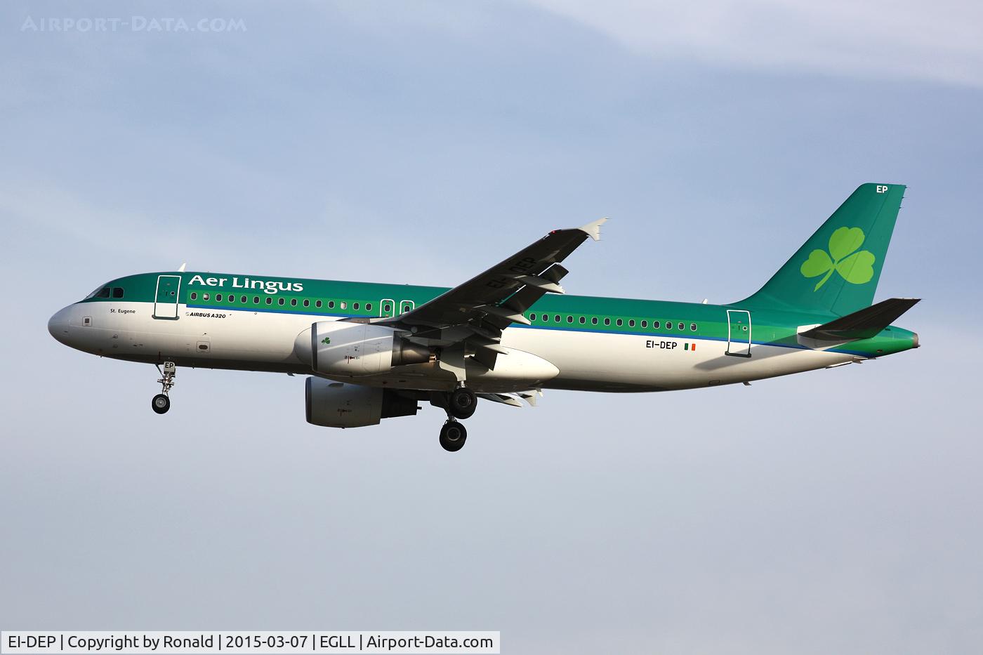 EI-DEP, 2005 Airbus A320-214 C/N 2542, at lhr
