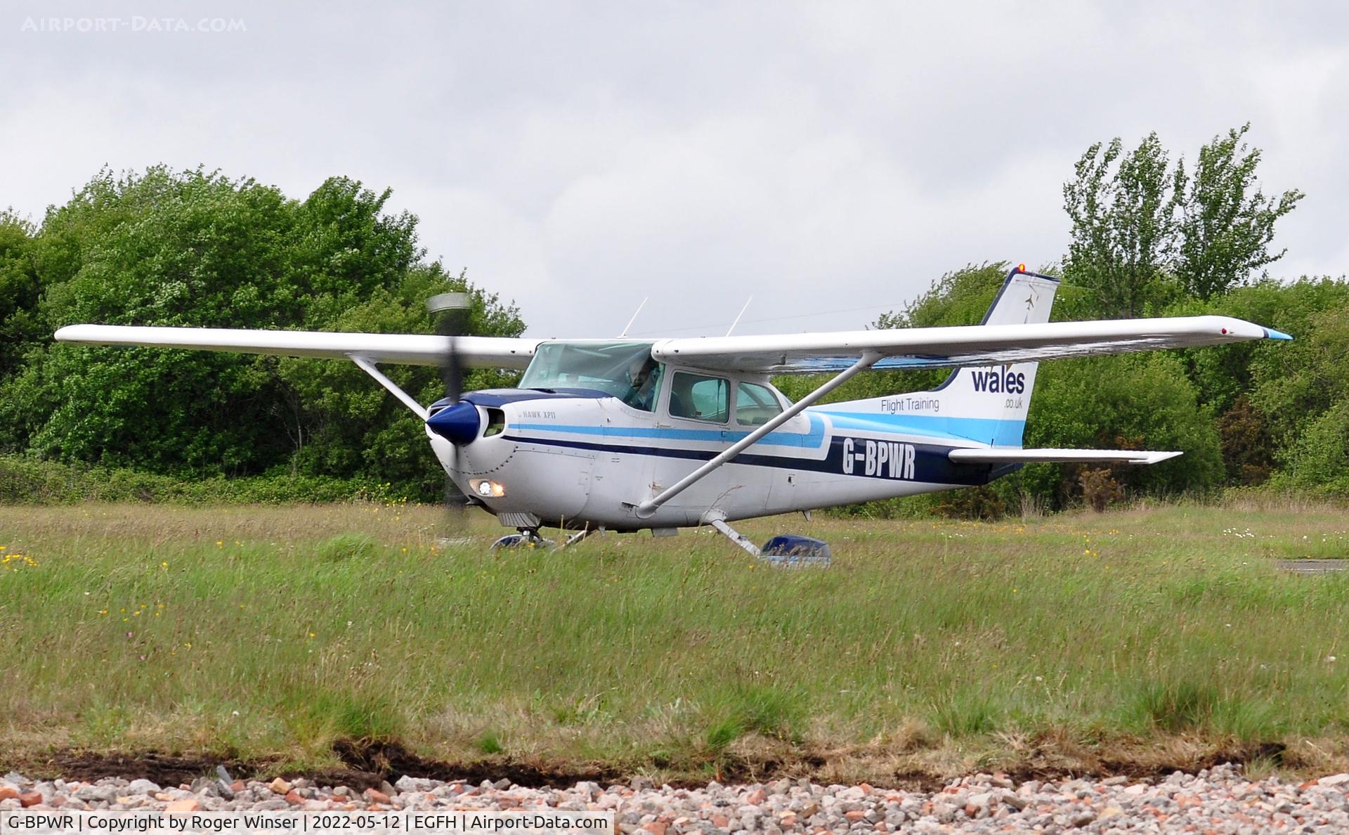 G-BPWR, 1979 Cessna R172K Hawk XP C/N R172-2953, Visiting Hawk XP operated by FlyWales Flight Training.