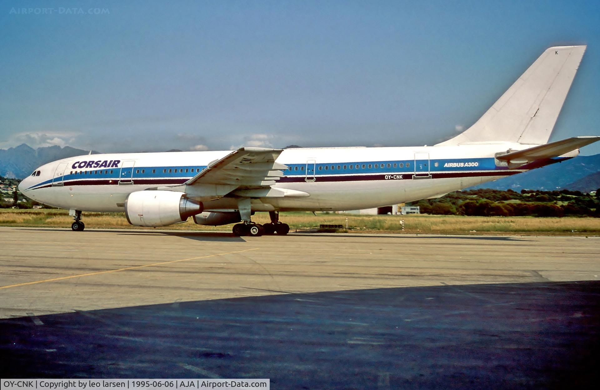OY-CNK, 1979 Airbus A300B2-320 C/N 094, Ajaccio 6.6.1995