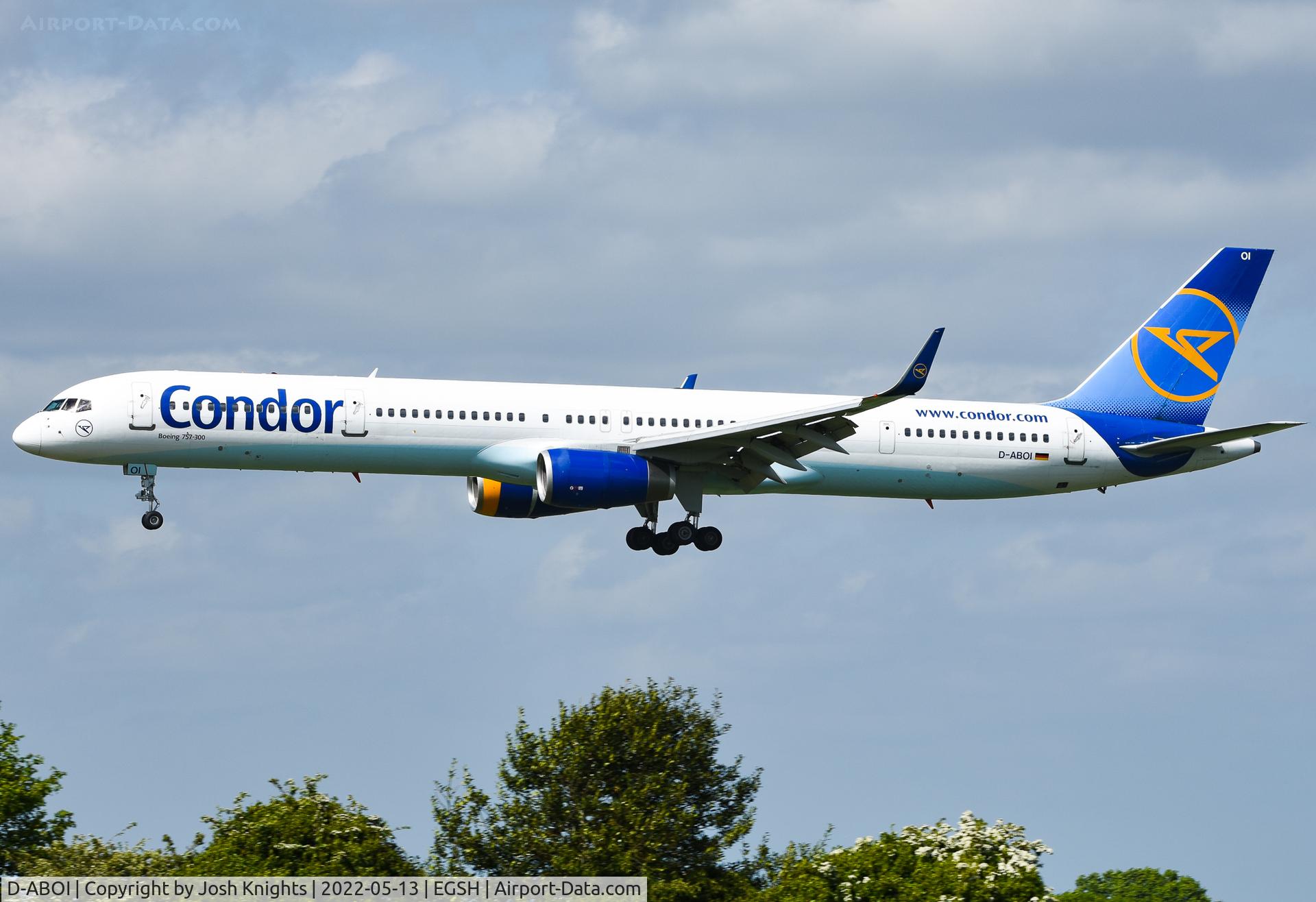 D-ABOI, 2000 Boeing 757-330 C/N 29018, Arriving For Respray.