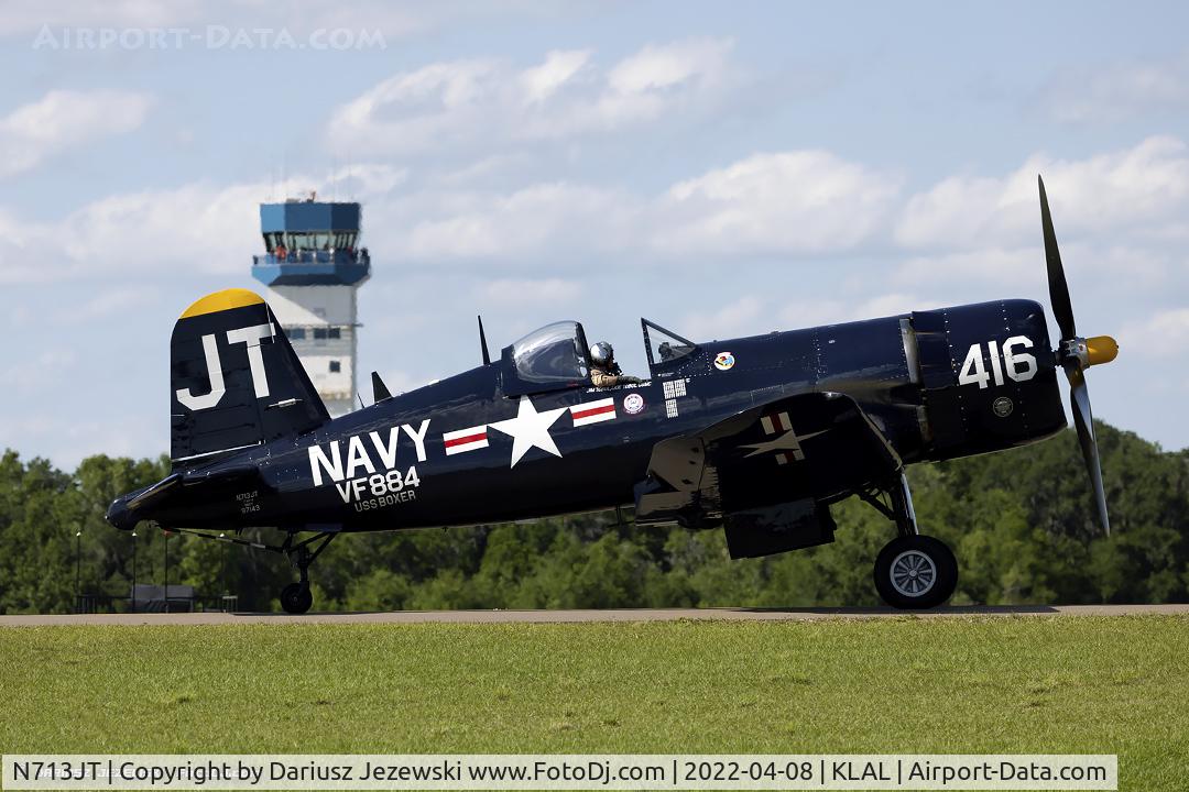 N713JT, 1945 Vought F4U-4B Corsair C/N 97143, Chance Vought F4U-4 Corsair  C/N 97143, N713JT