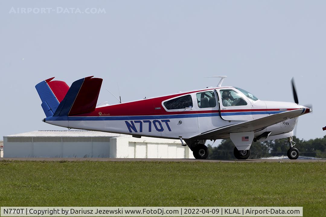N770T, 1972 Beech V35B Bonanza C/N D-9396, Beech V35B Bonanza  C/N D-9396, N770T