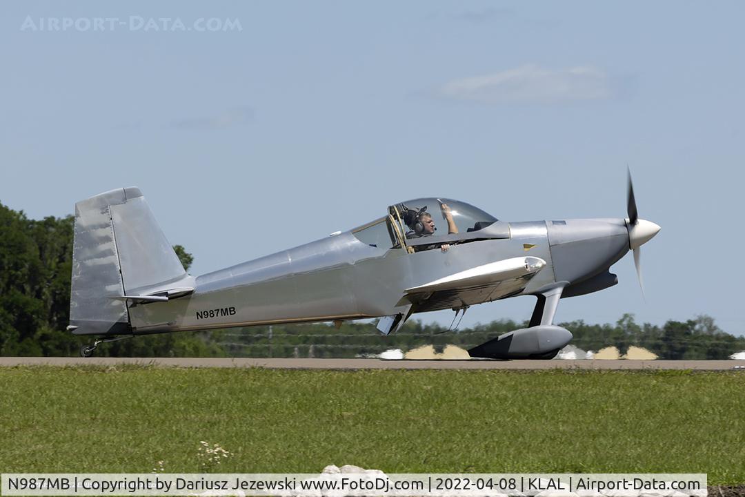 N987MB, 2010 Vans RV-7 C/N 001, Vans RV-7 Bullock Special  C/N 1, N987MB
