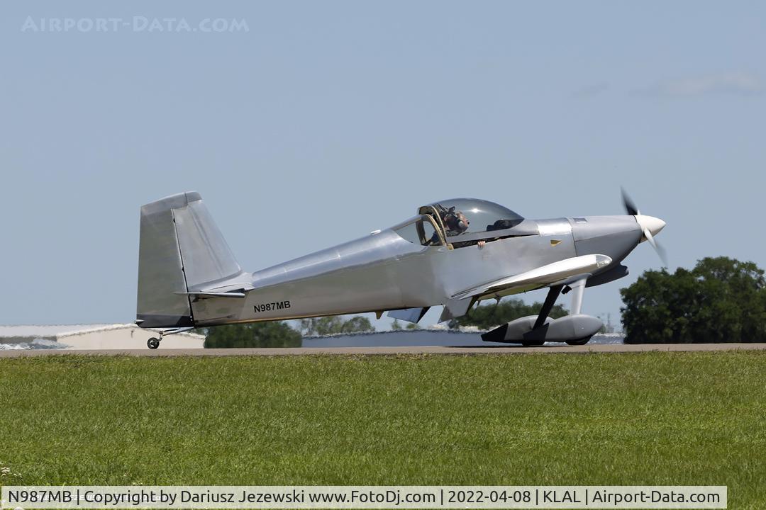 N987MB, 2010 Vans RV-7 C/N 001, Vans RV-7 Bullock Special  C/N 1, N987MB