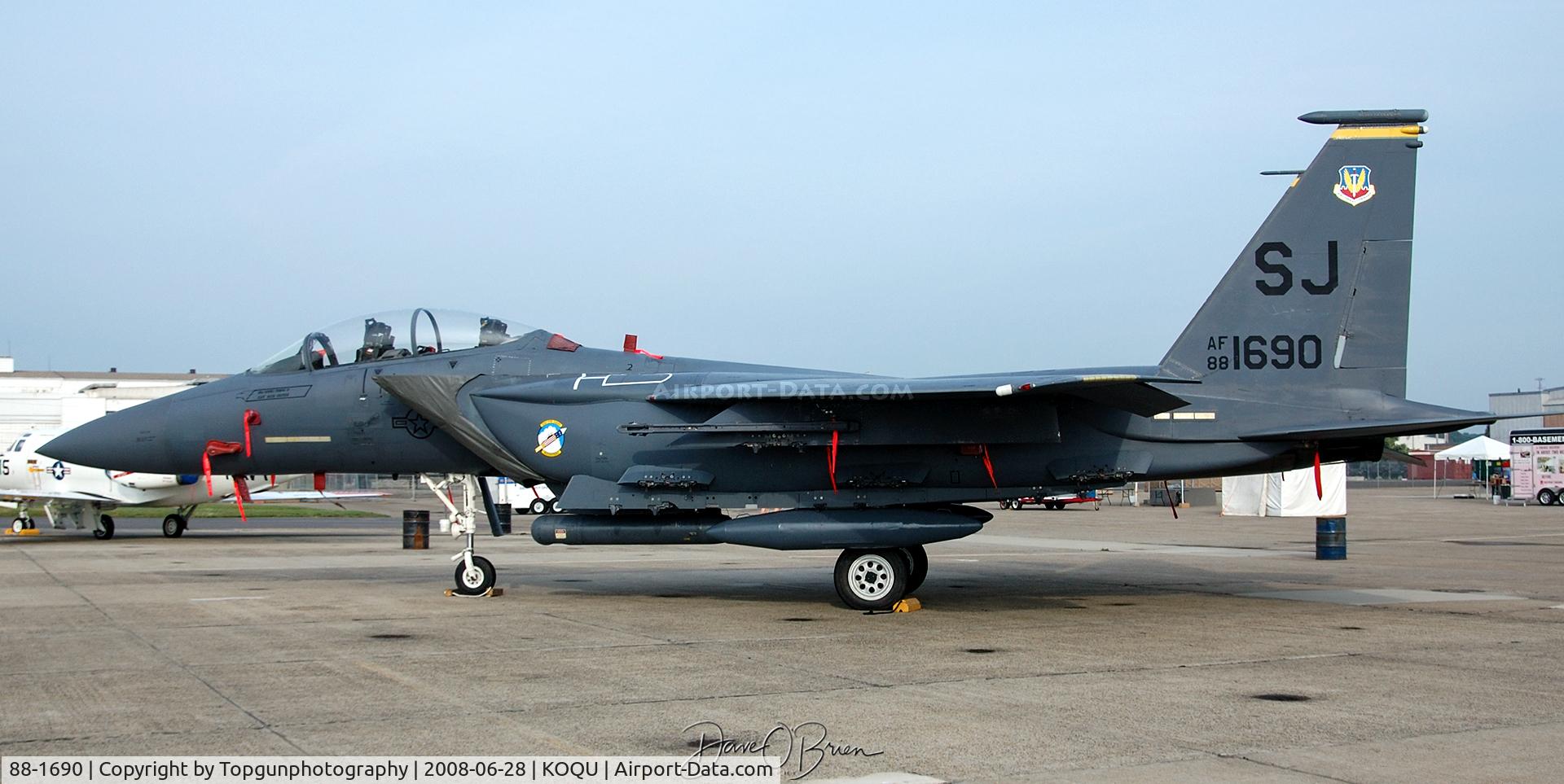 88-1690, 1989 McDonnell Douglas F-15E Strike Eagle C/N 1099/E074, 334th FS Static Display