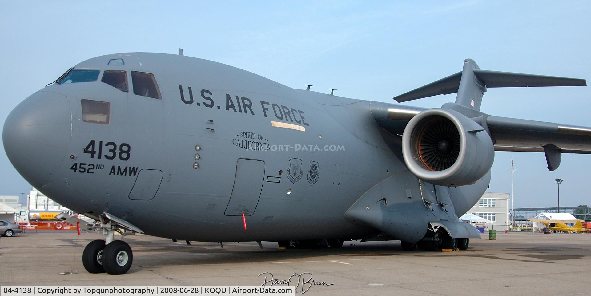 04-4138, 2004 Boeing C-17A Globemaster III C/N P-138, 452nd AMW static display from March AFB