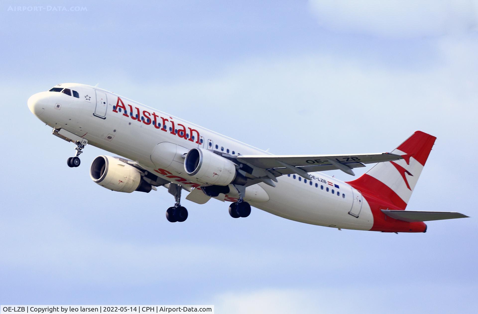 OE-LZB, 2007 Airbus A320-214 C/N 3268, Copenhagen 14.5.2022
