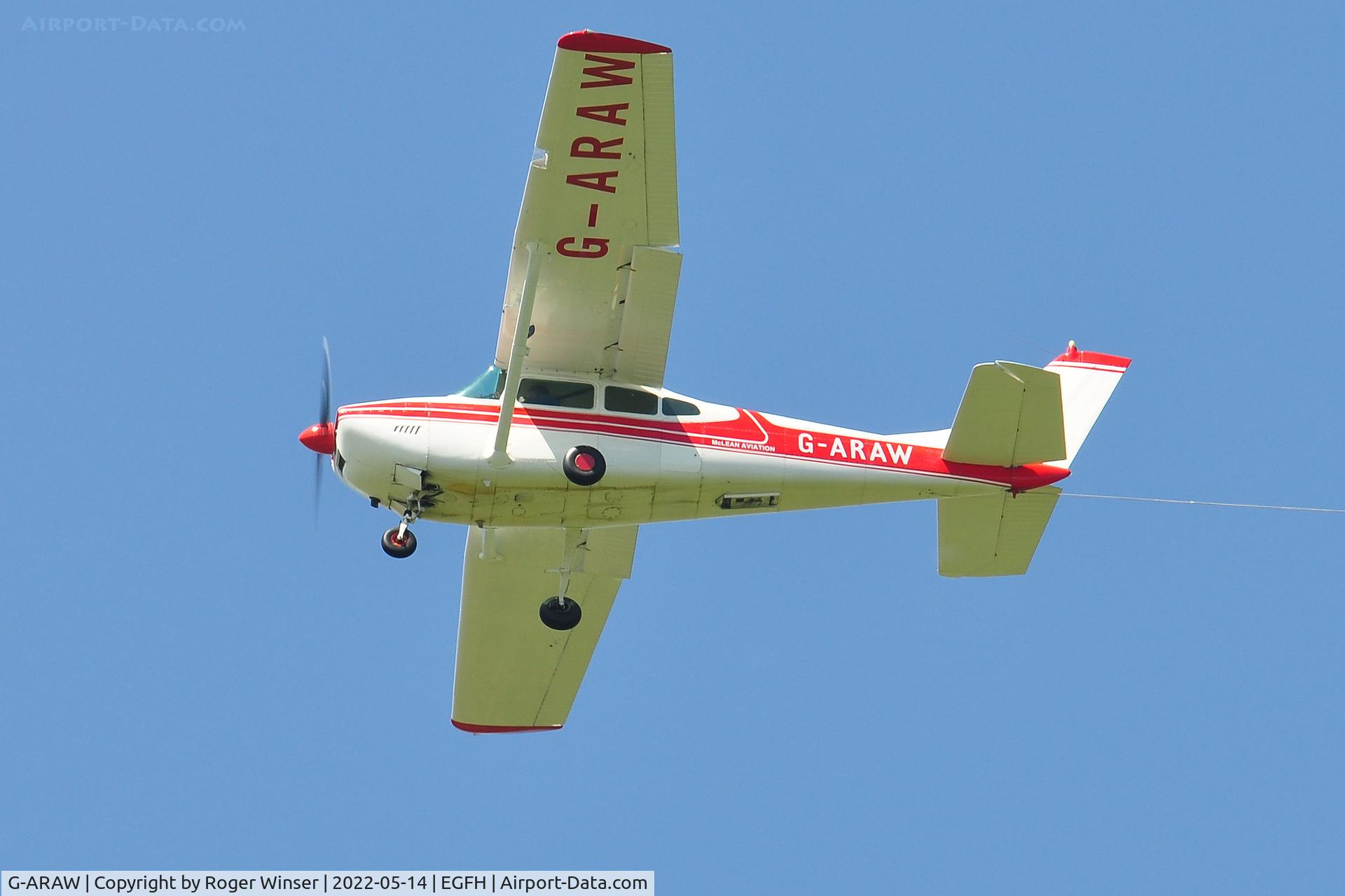 G-ARAW, 1960 Cessna 182C Skylane C/N 52843, Visiting Skylane operated by Sky Banners Ltd.