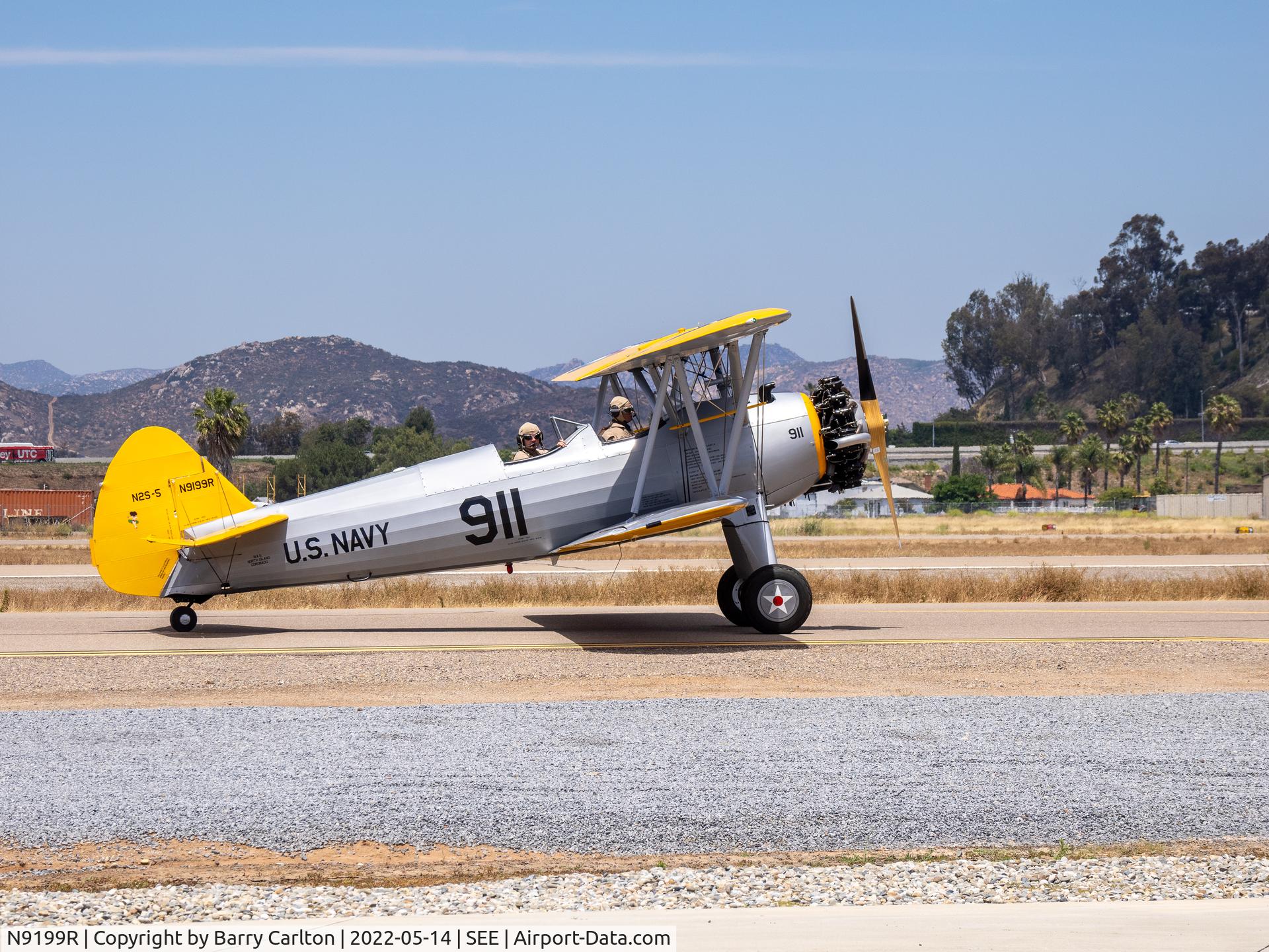 N9199R, 1941 Boeing A75N1(PT17) C/N 75-2212, At Stearman fly-in.