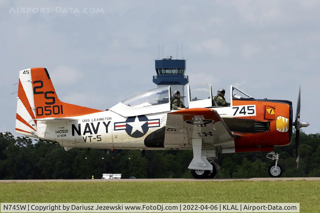 N745W, 1956 North American T-28C Trojan C/N 24-533 (140501), North American T-28C Trojan  C/N 140501, N745W