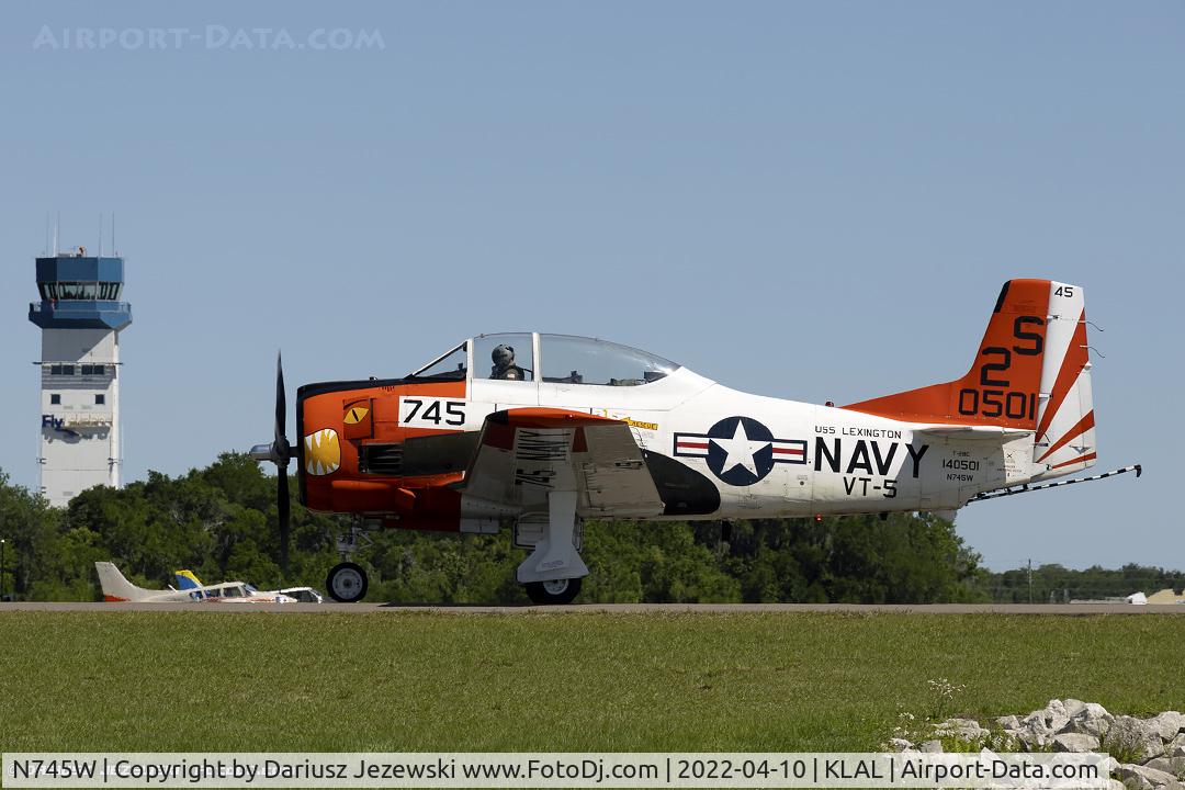 N745W, 1956 North American T-28C Trojan C/N 24-533 (140501), North American T-28C Trojan  C/N 140501, N745W