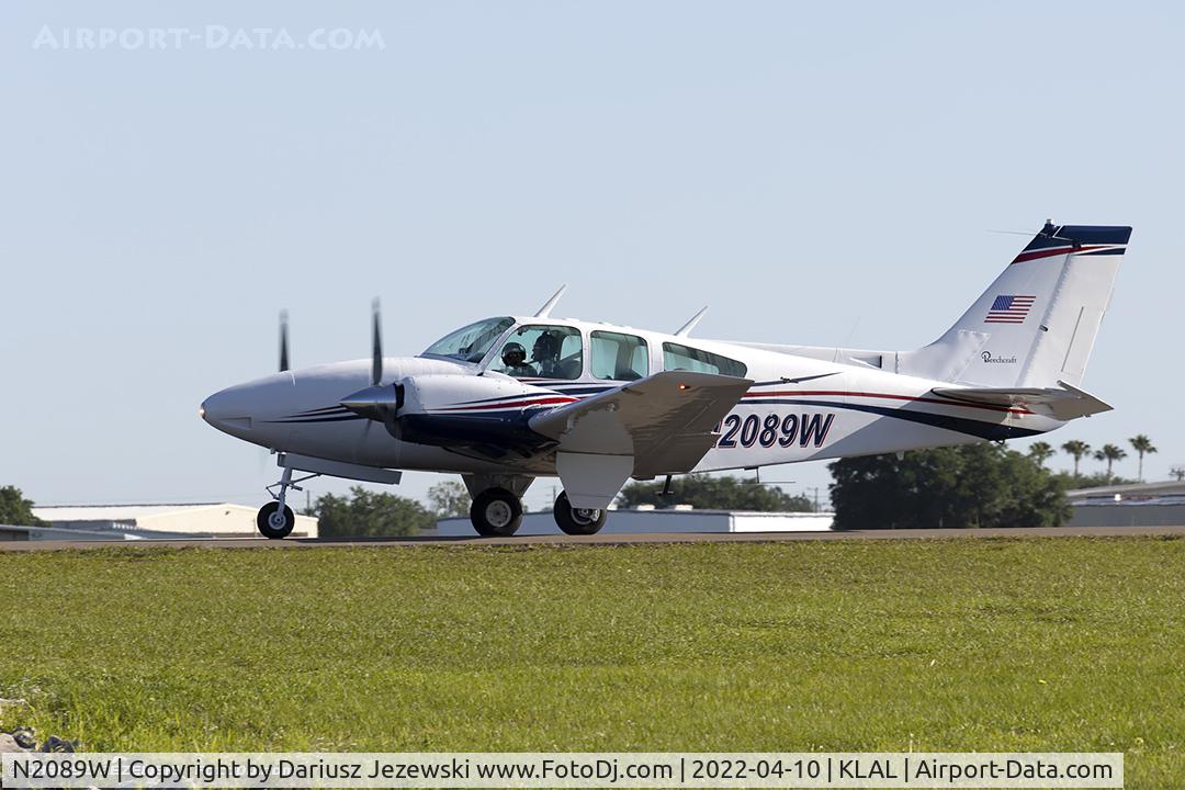 N2089W, 1966 Beech C55 Baron (95-C55) C/N TE-60, Beech 95-C55 Baron  C/N TE-60, N2089W