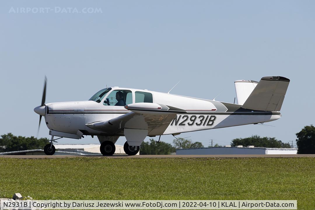 N2931B, 1953 Beech D35 C/N D-3572, Beech D35 Bonanza   C/N D-3572, N2931B