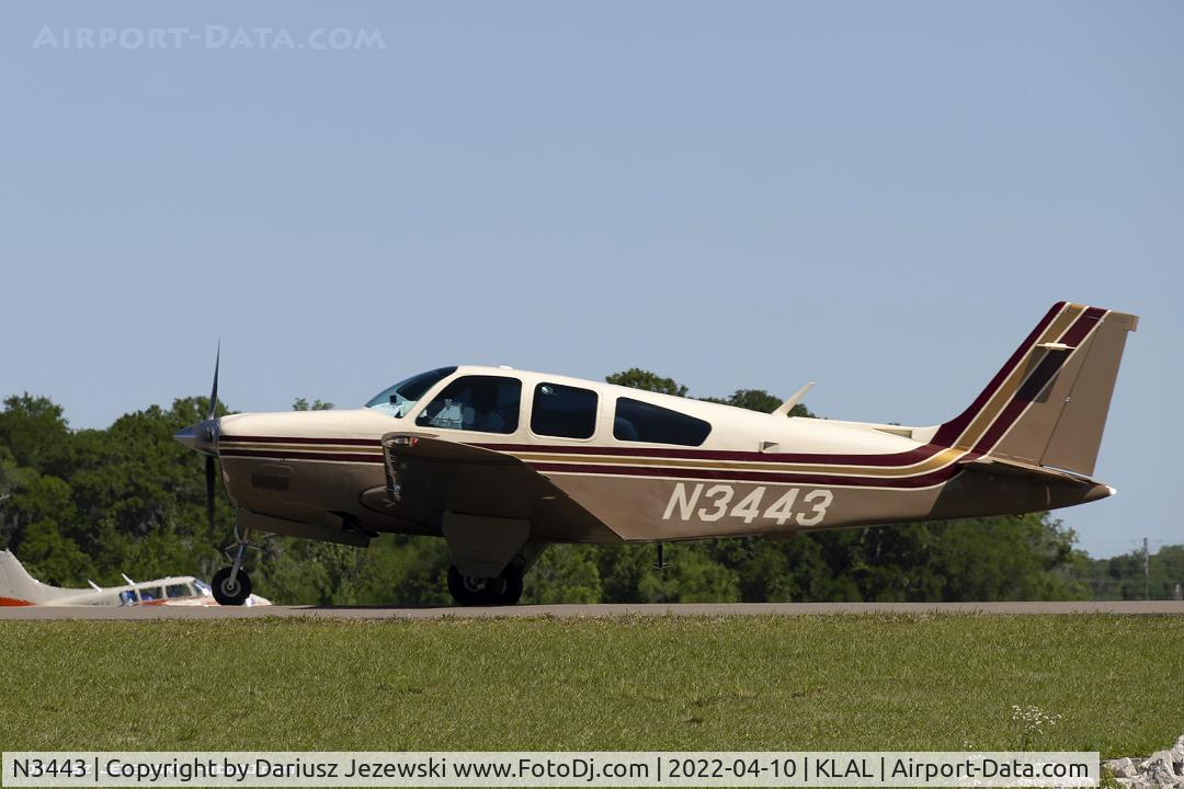 N3443, 1978 Beech F33A Bonanza C/N CE-761, Beech F33A Bonanza  C/N CE-761, N3443