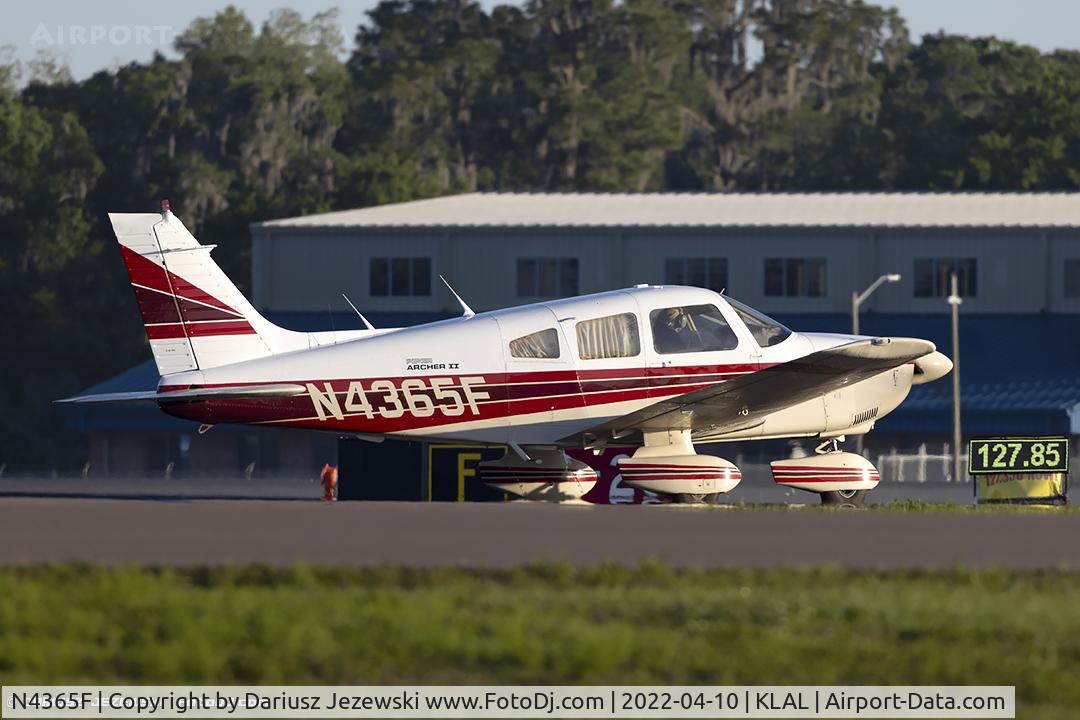 N4365F, 1984 Piper PA-28-181 Archer II C/N 28-8490082, Piper PA-28-181 Archer  C/N 28-8490082, N4365F