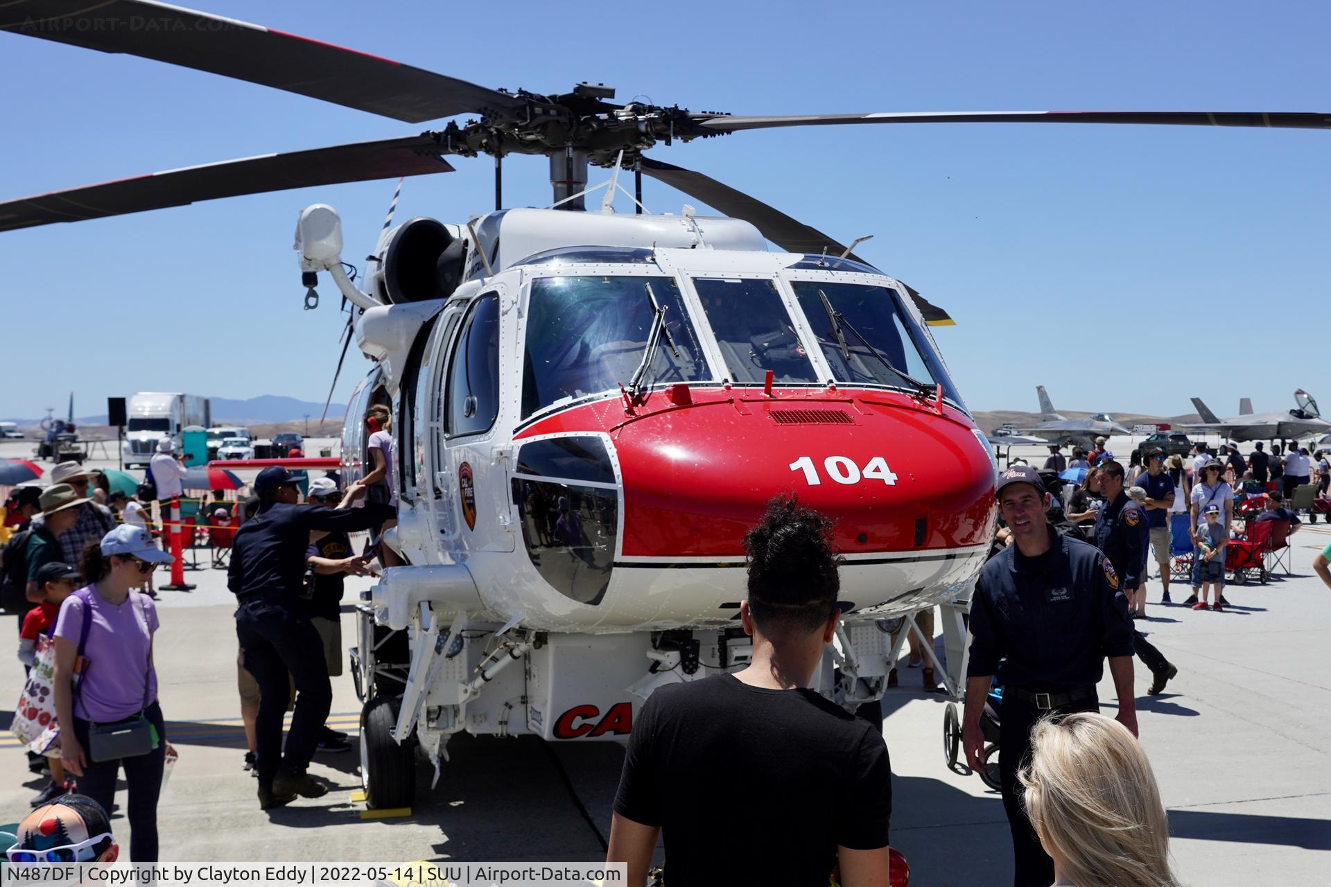N487DF, Sikorsky S-70i Firehawk C/N 70-4051, Travis AFB airshow 2022.