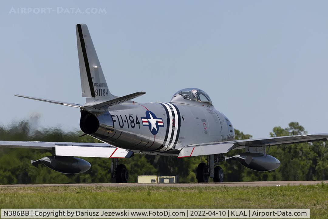 N386BB, 1954 Canadair CL-13 Sabre 5 C/N 1104, Canadair F-86 MK.V Sabre  C/N 1104, NX386BB