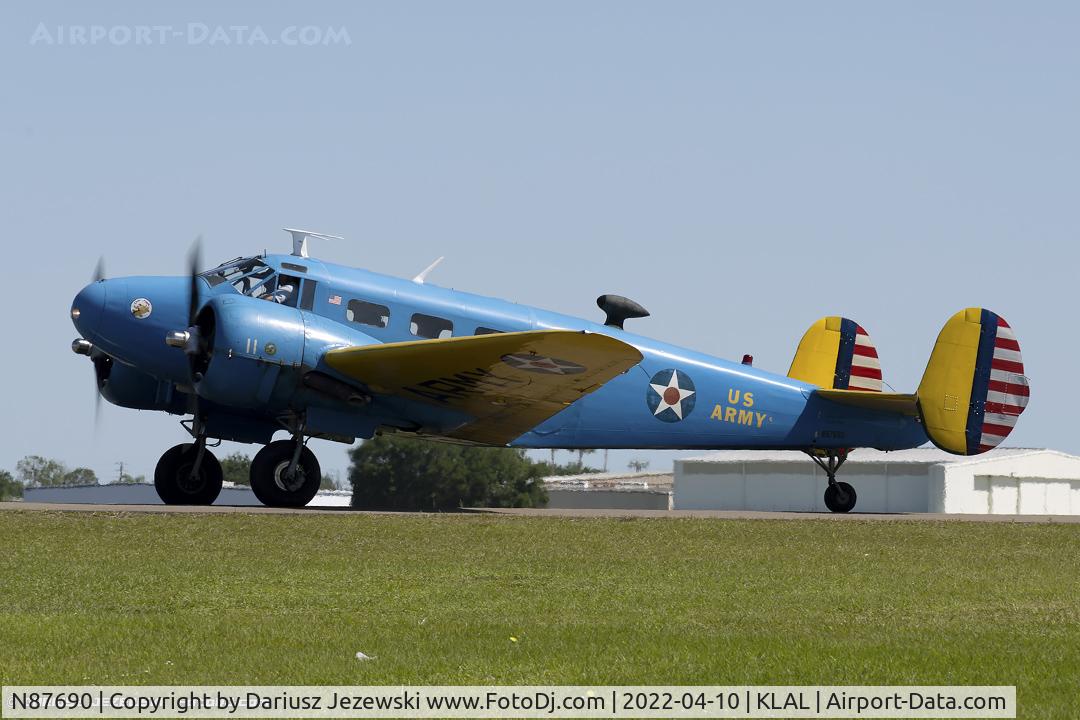 N87690, Beech C-45H Expeditor C/N AF-528, Beech C45H Expeditor  C/N AF-528, N87690