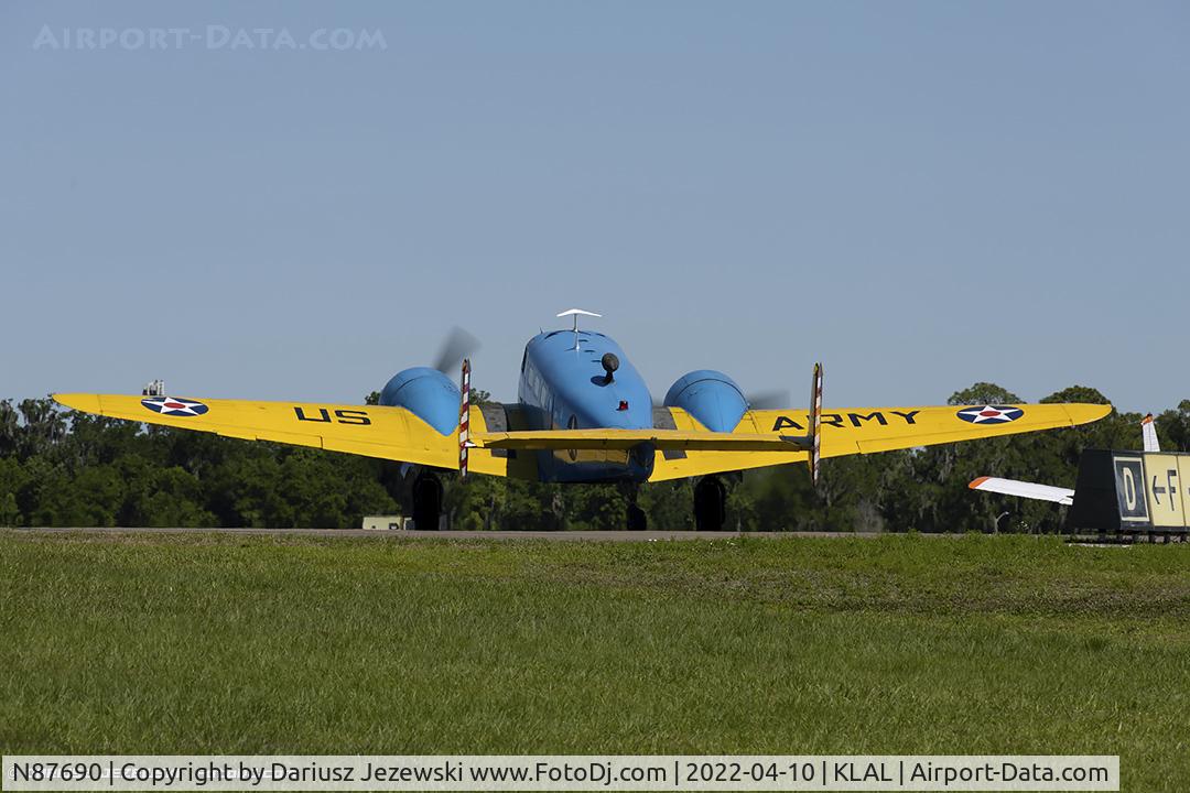 N87690, Beech C-45H Expeditor C/N AF-528, Beech C45H Expeditor  C/N AF-528, N87690