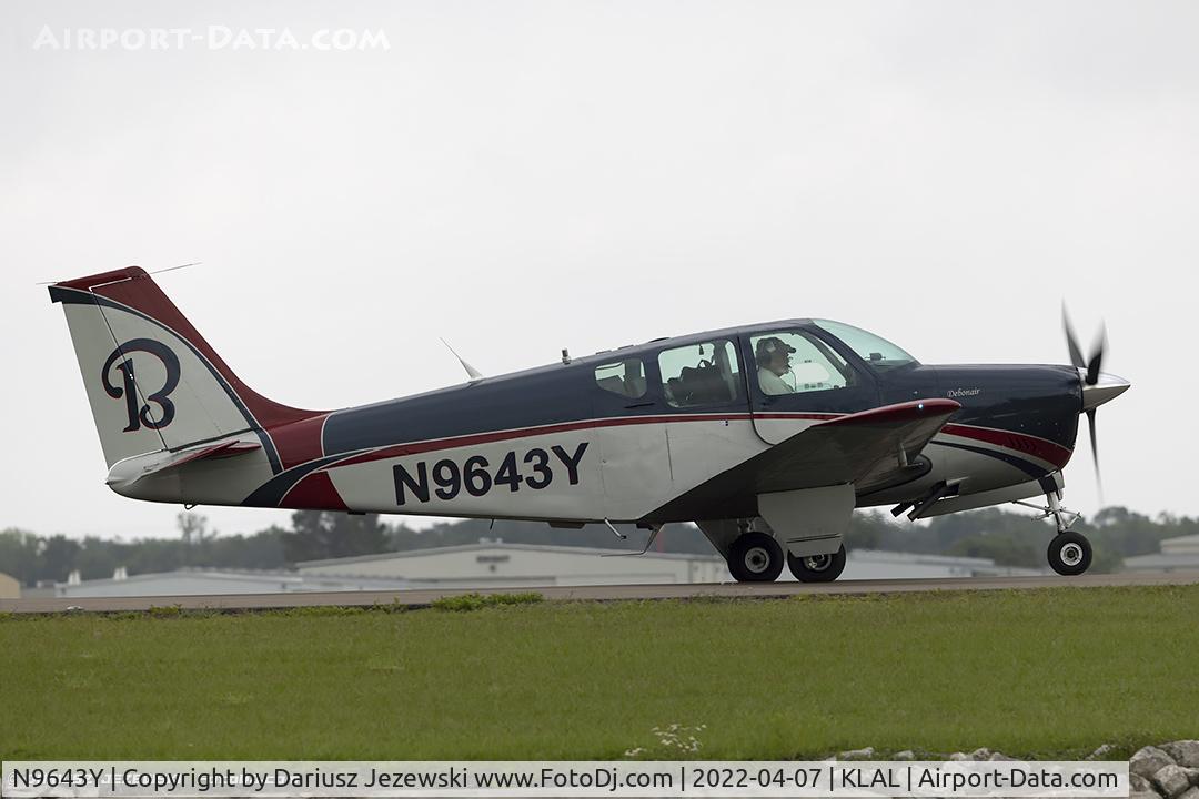 N9643Y, 1962 Beech 35-B33 Debonair C/N CD-587, Beech 35-B33 Debonair  C/N CD-587 , N9643Y
