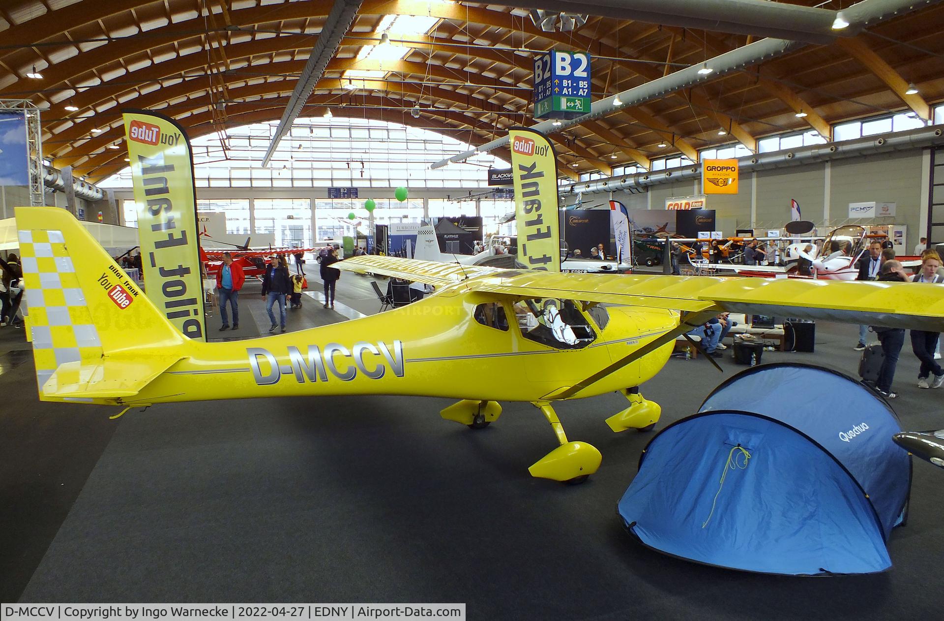 D-MCCV, B & F Technik FK-9 Mark IV C/N 09-03U-215, B & F Technik FK-9 Mk III of YouTuber 'Pilot Frank' at the AERO 2022, Friedrichshafen