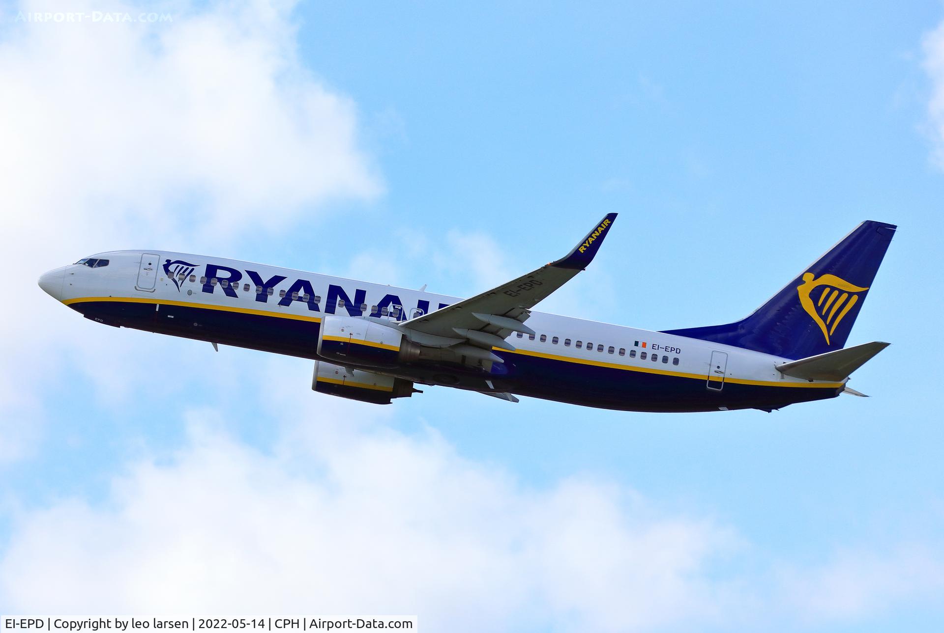 EI-EPD, 2011 Boeing 737-8AS C/N 40310, Copenhagen 14.5.2022