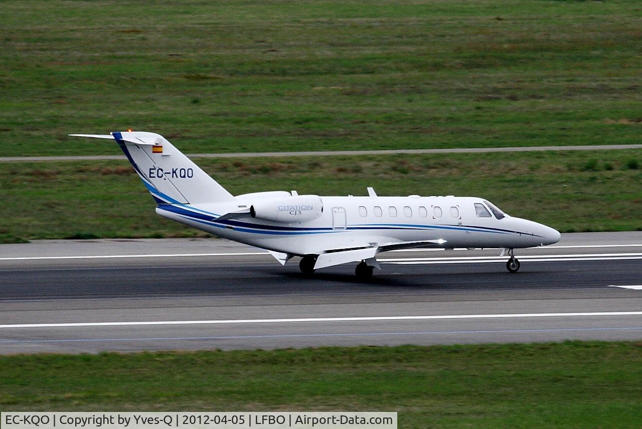 EC-KQO, 2008 Cessna 525B CitationJet CJ3 C/N 525B-0234, Cessna 525B CitationJet CJ3, Landing rwy 14R, Toulouse Blagnac Airport (LFBO-TLS)