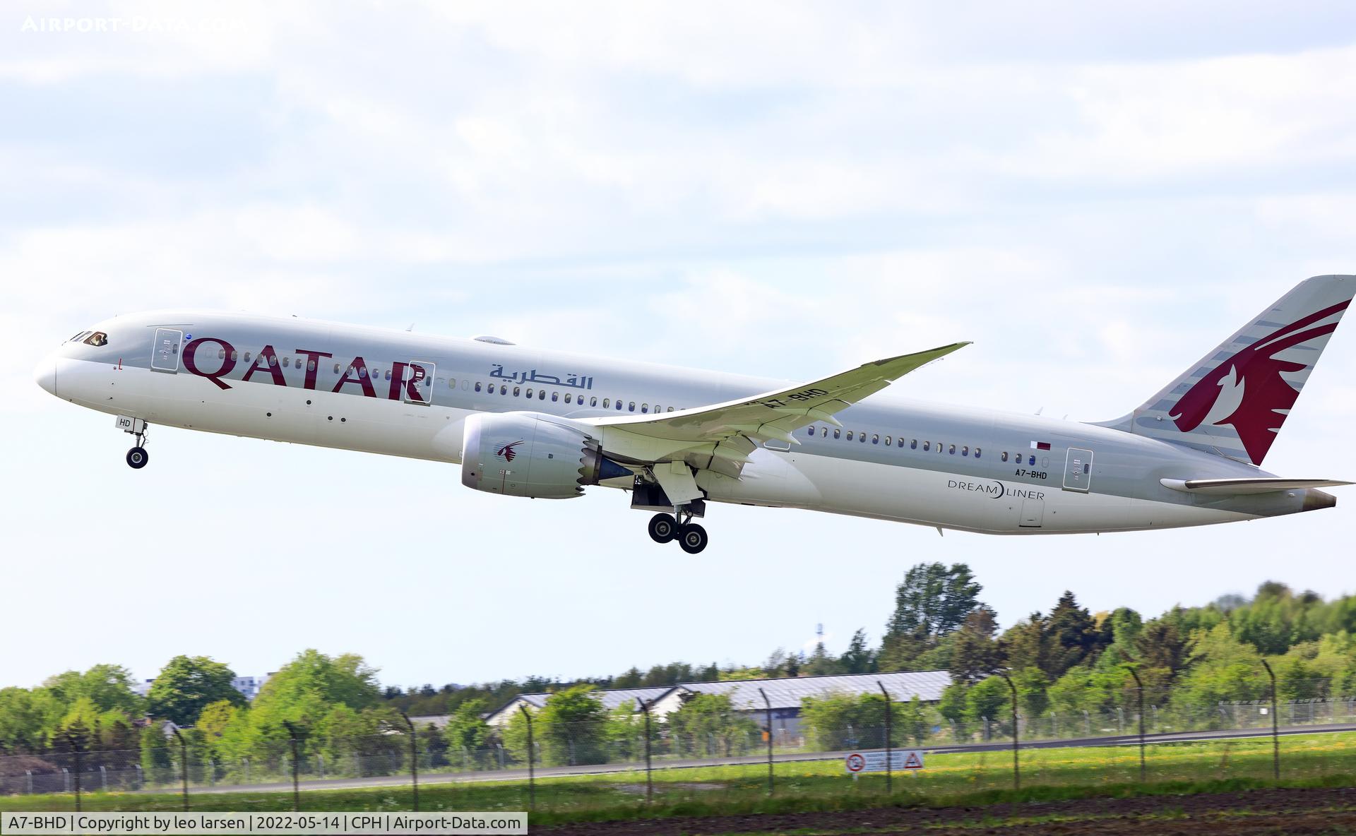 A7-BHD, 2019 Boeing 787-9 Dreamliner Dreamliner C/N 64216, Copenhagen 14.5.2022