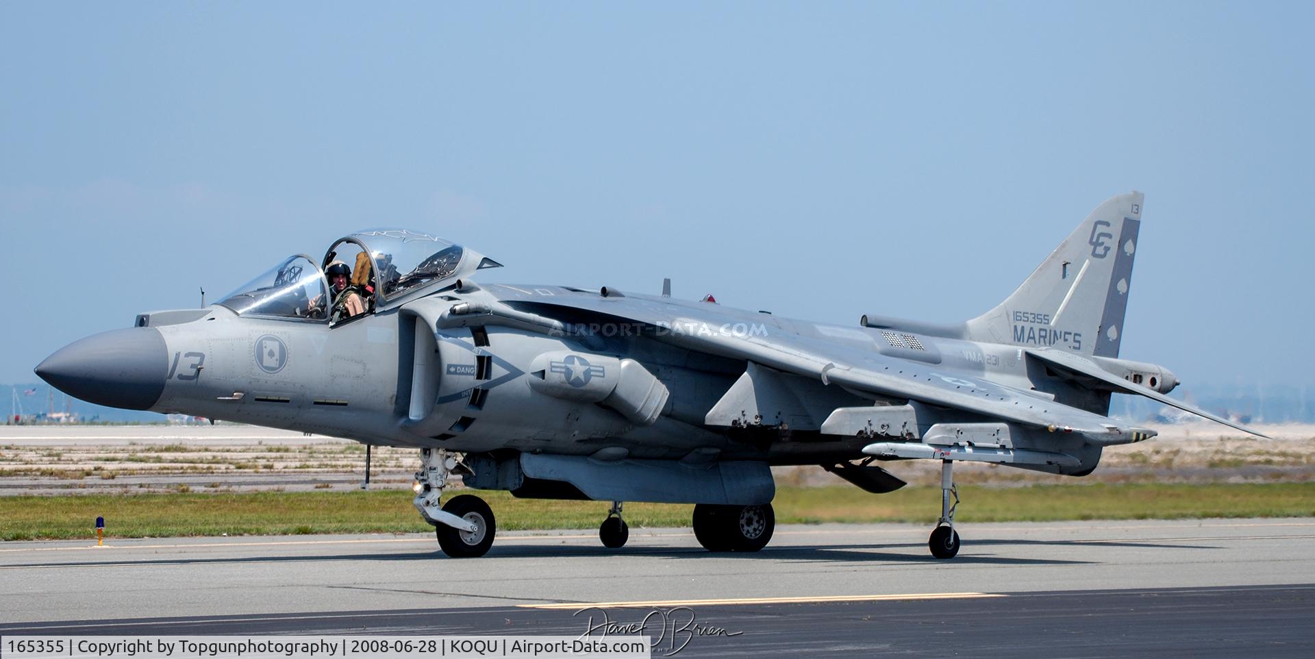 165355, Boeing AV-8B+(R)-25-MC Harrier II Plus C/N B272, Harrier Demo taxiing back