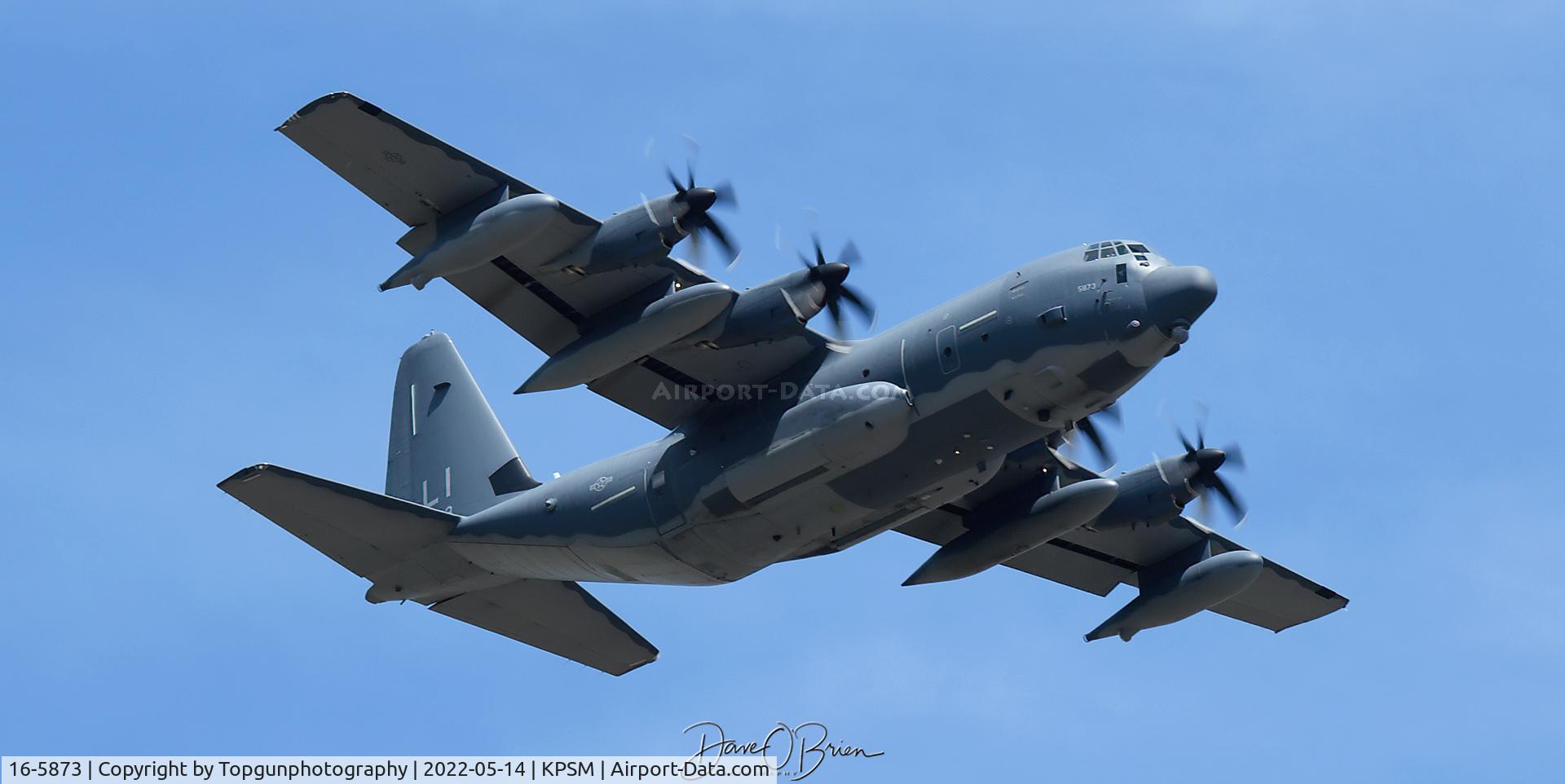 16-5873, 2017 Lockheed Martin HC-130J Hercules C/N 382-5873, KING73 comes up to work PSM