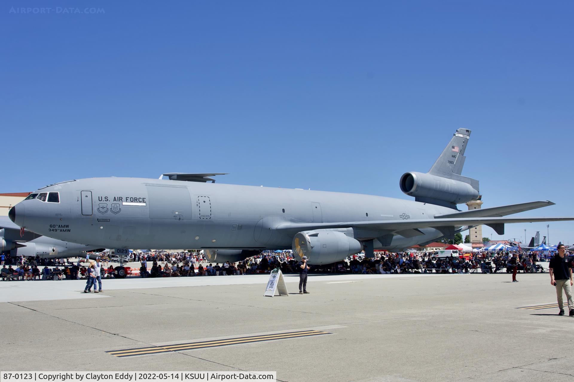 87-0123, 1987 McDonnell Douglas KC-10A Extender C/N 48309/439, Travis AFB airshow 2022.