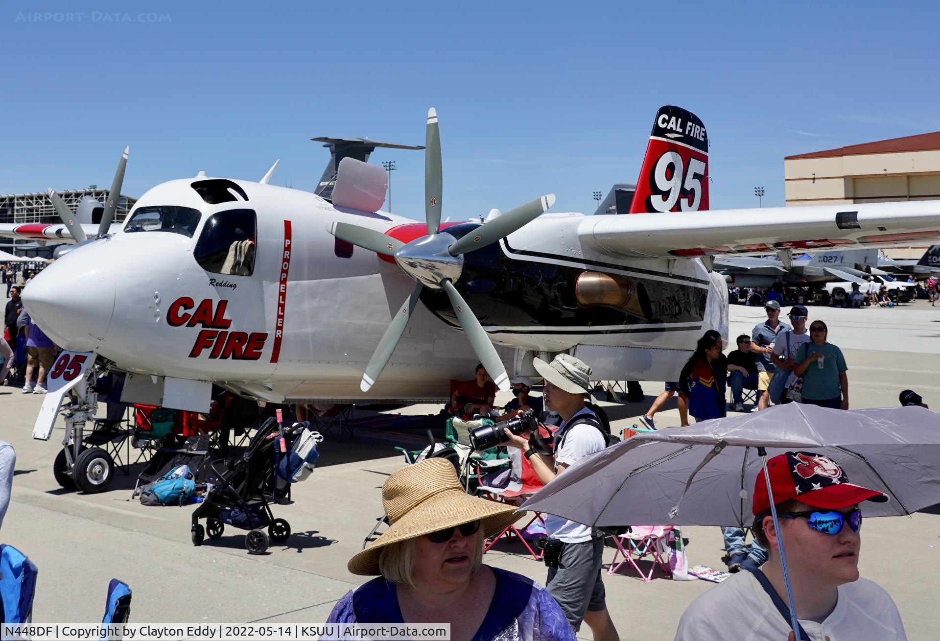 N448DF, 2005 Marsh Aviation S-2F3AT C/N 152347, Travis AFB airshow 2022.