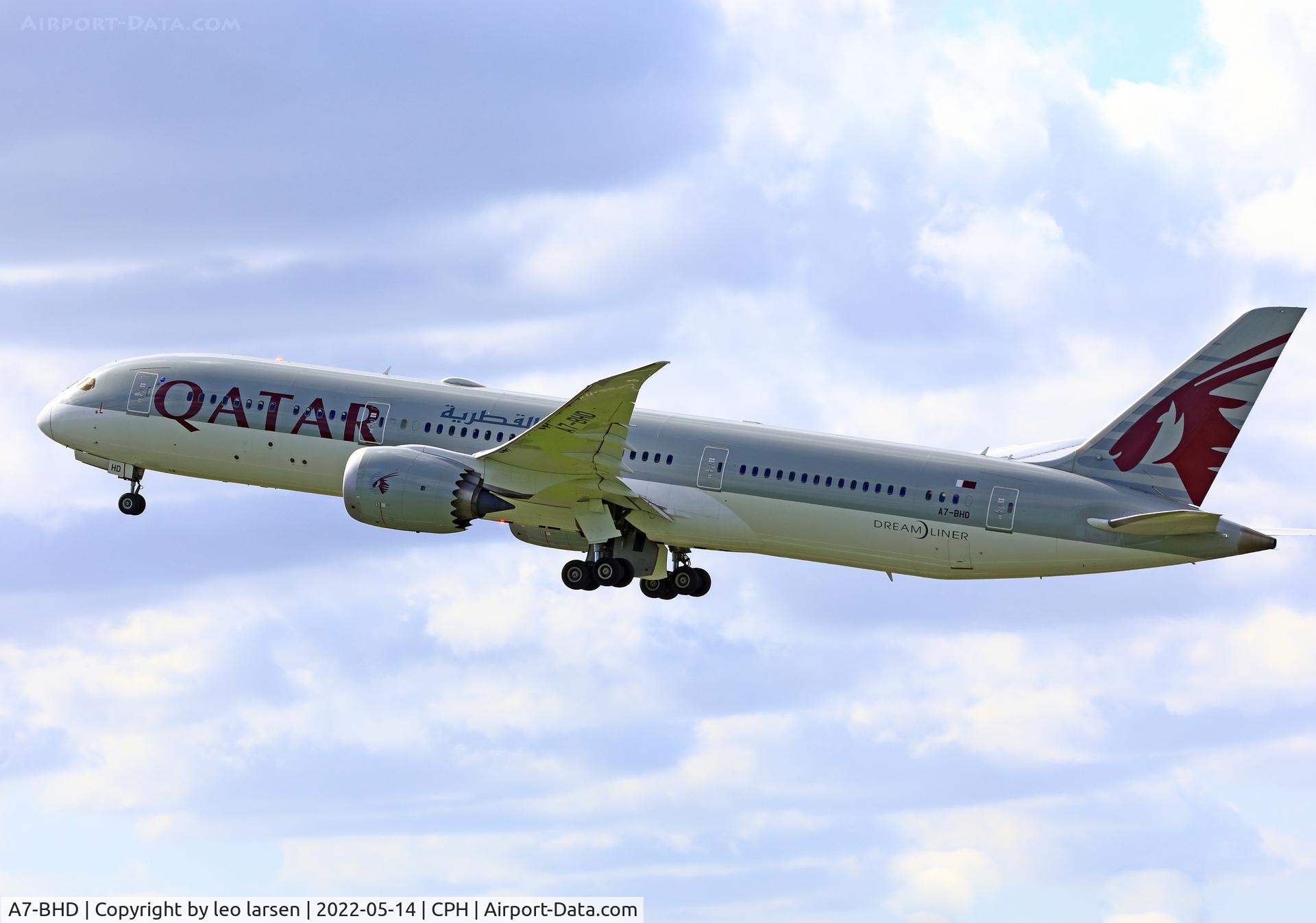 A7-BHD, 2019 Boeing 787-9 Dreamliner Dreamliner C/N 64216, Copenhagen 14.5.2022
