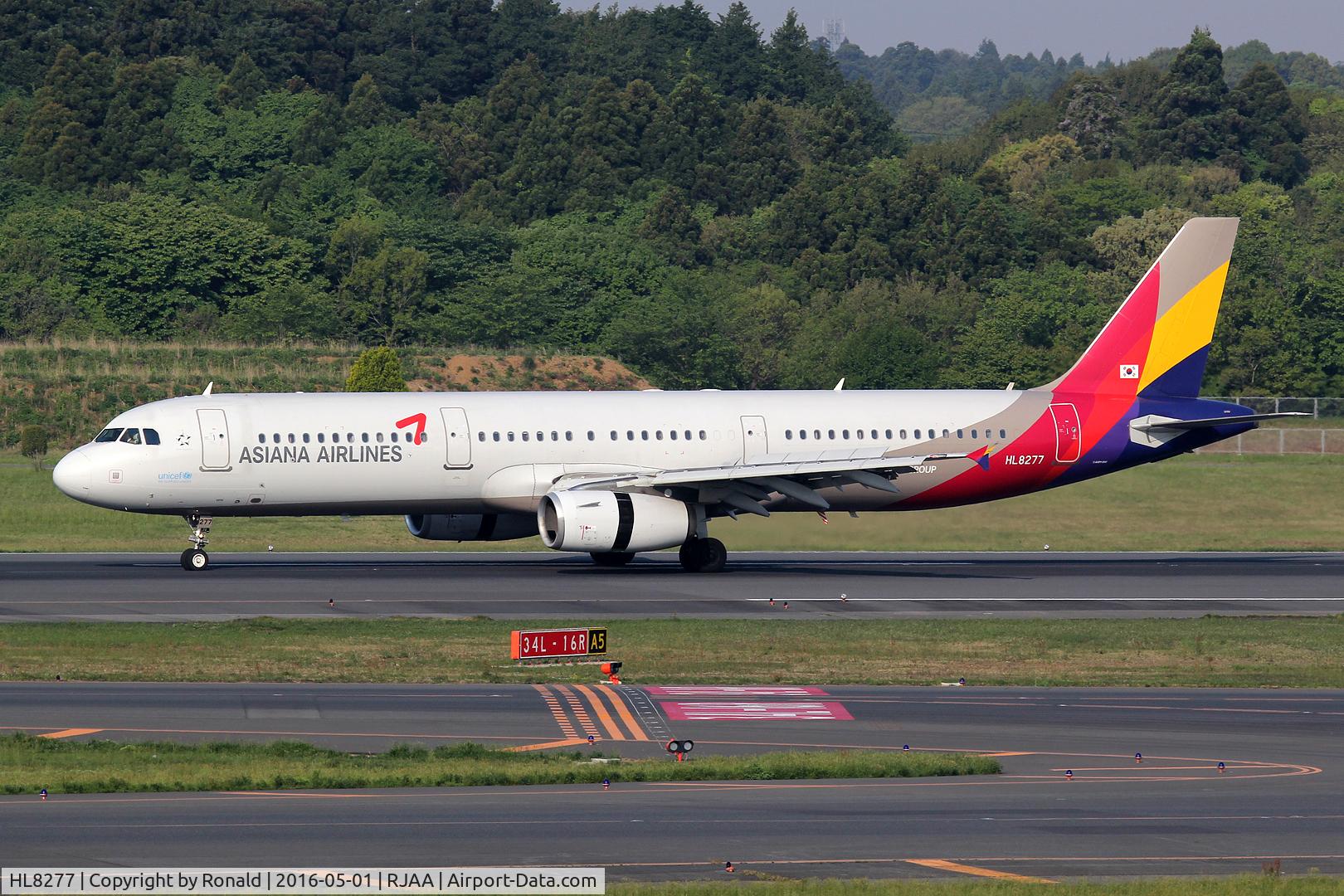 HL8277, Airbus A321-231 C/N 5462, at nrt