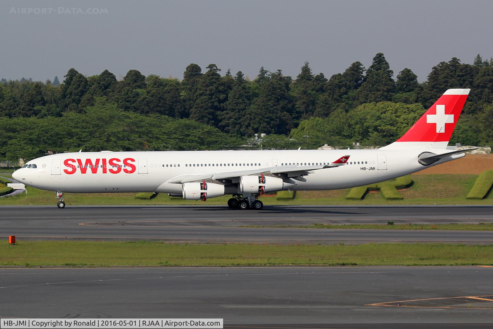HB-JMI, 2004 Airbus A340-313 C/N 598, at nrt